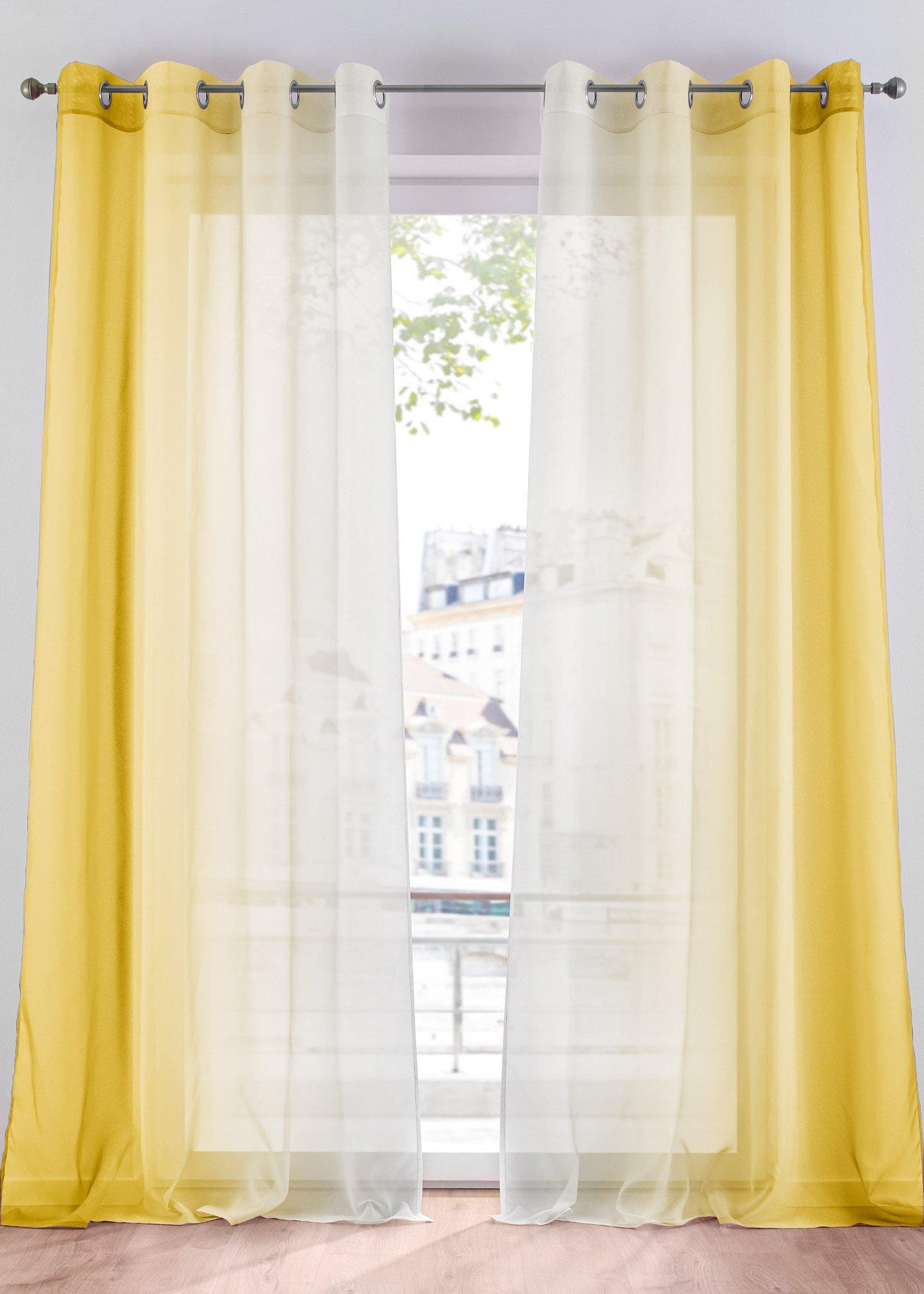 Voilage en dégradé (Ens. 2 pces.)