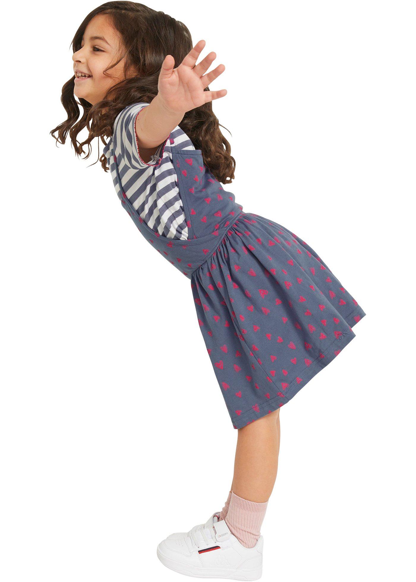 T-shirt fille + robe en jersey (Ens. 2 pces.)