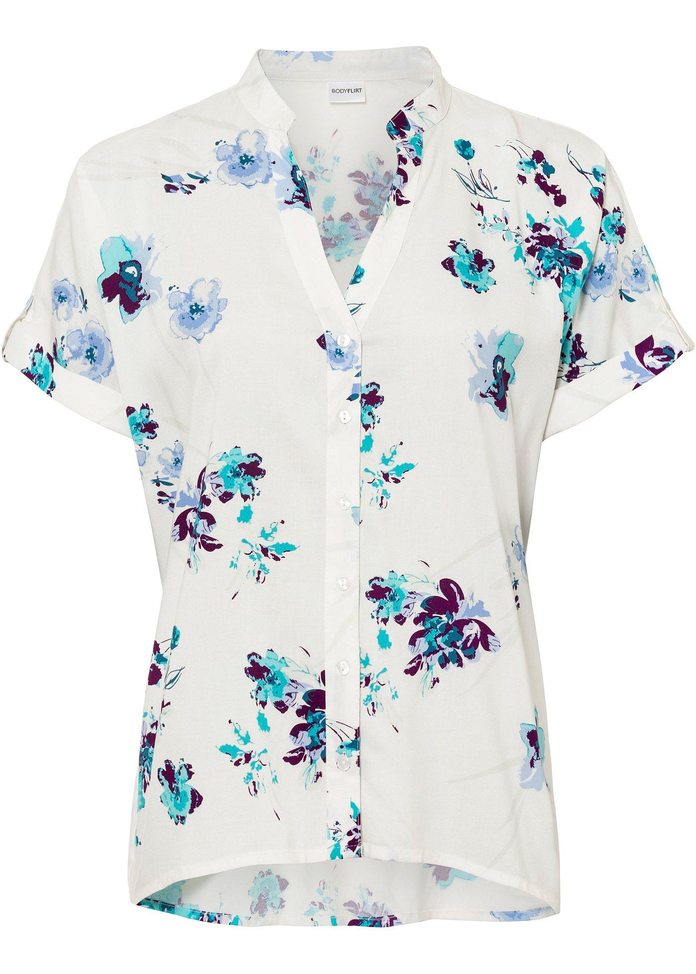 Chemisier avec col Henley