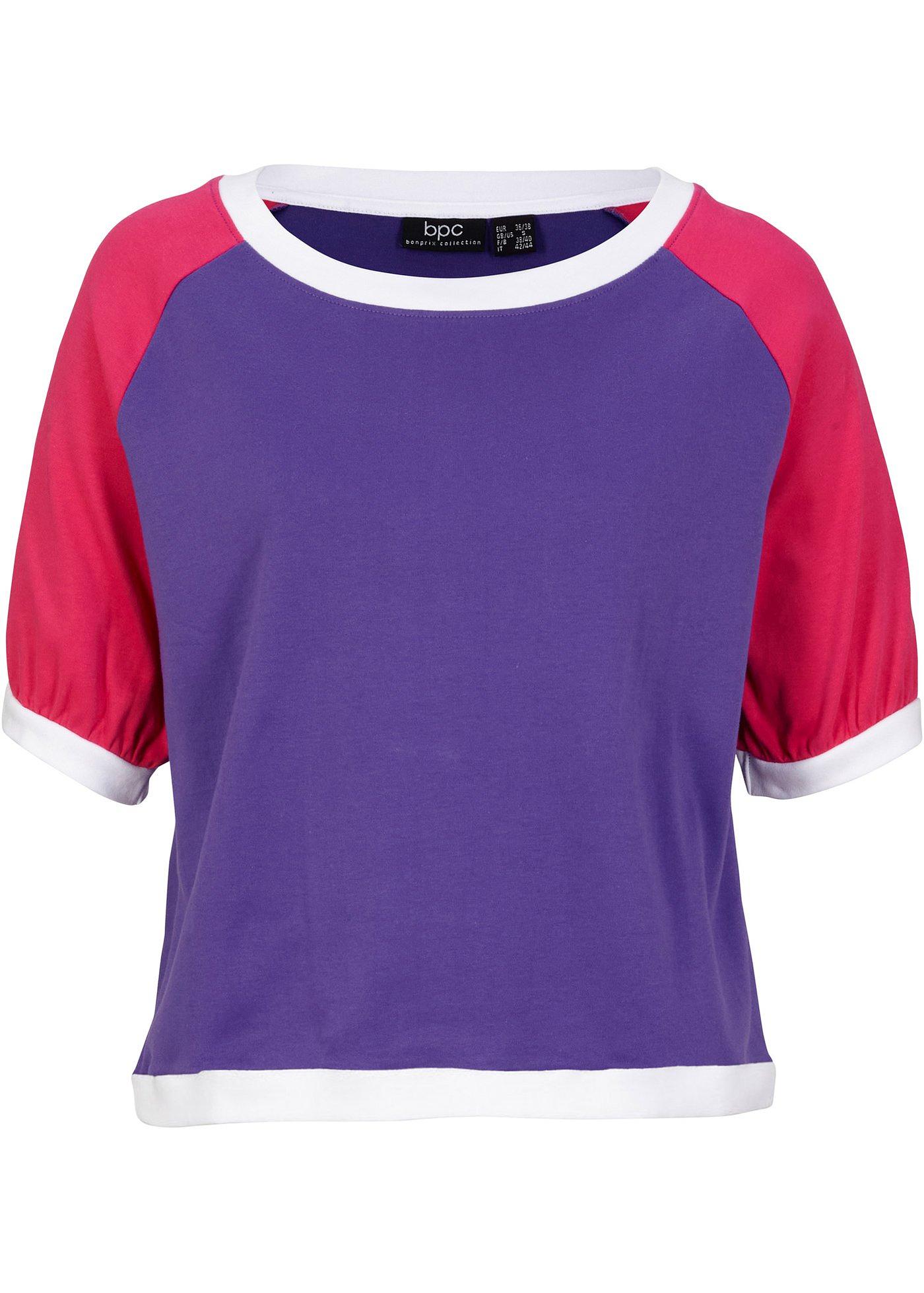 T-shirt à manches légèrement bouffantes