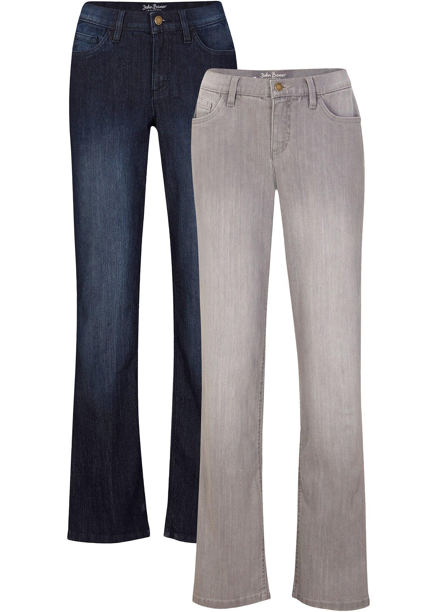Lot de 2 jeans confort stretch, Straight