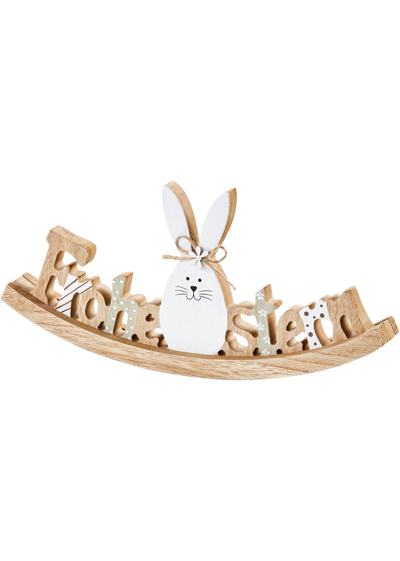 Objet déco avec lapin de Pâques