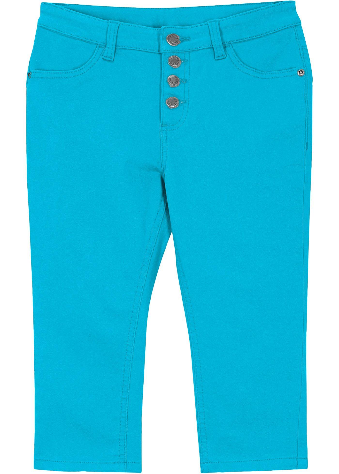 Pantalon corsaire fille en twill avec coton bio