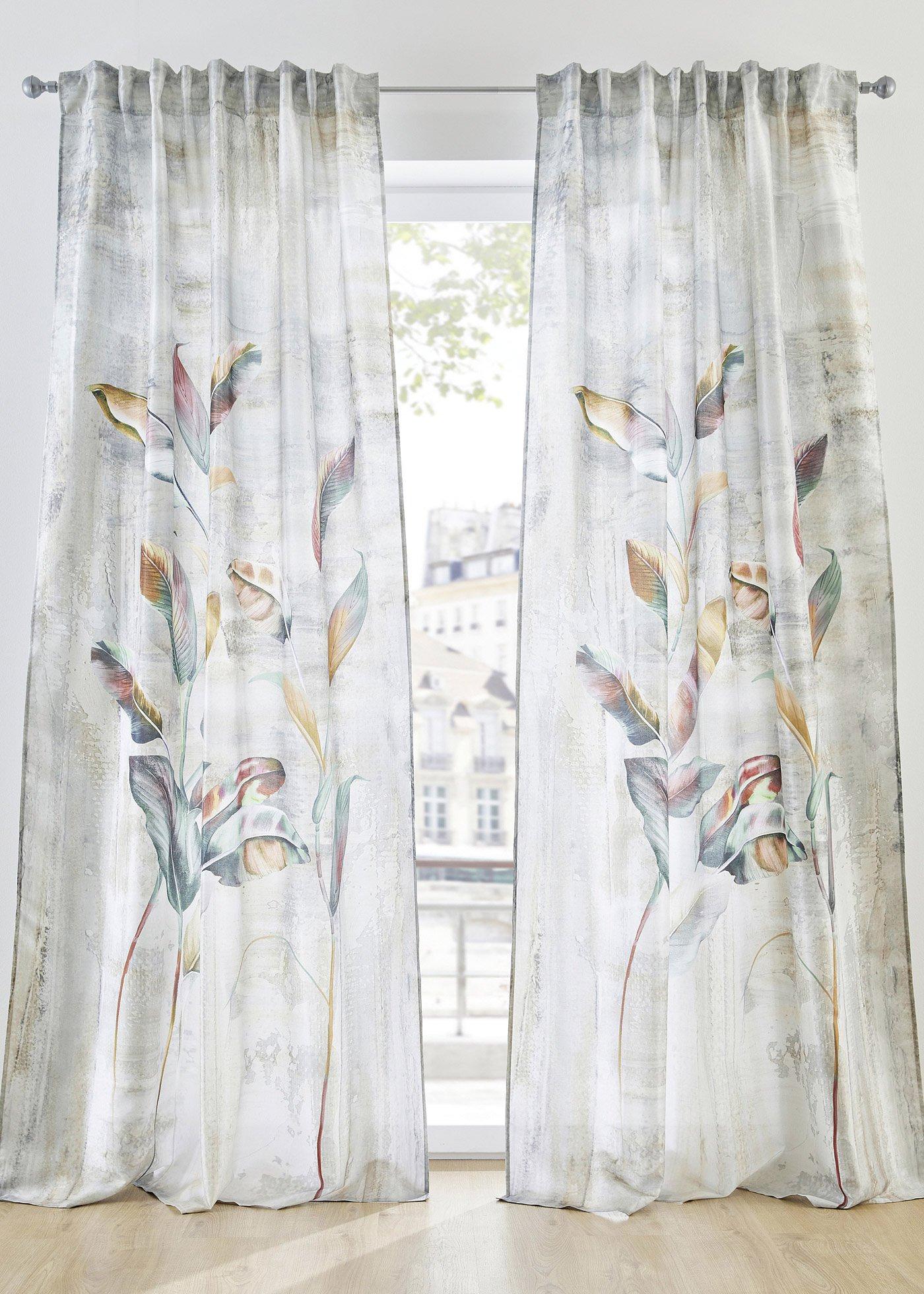 Panneau avec imprimé plume (1 pce.)