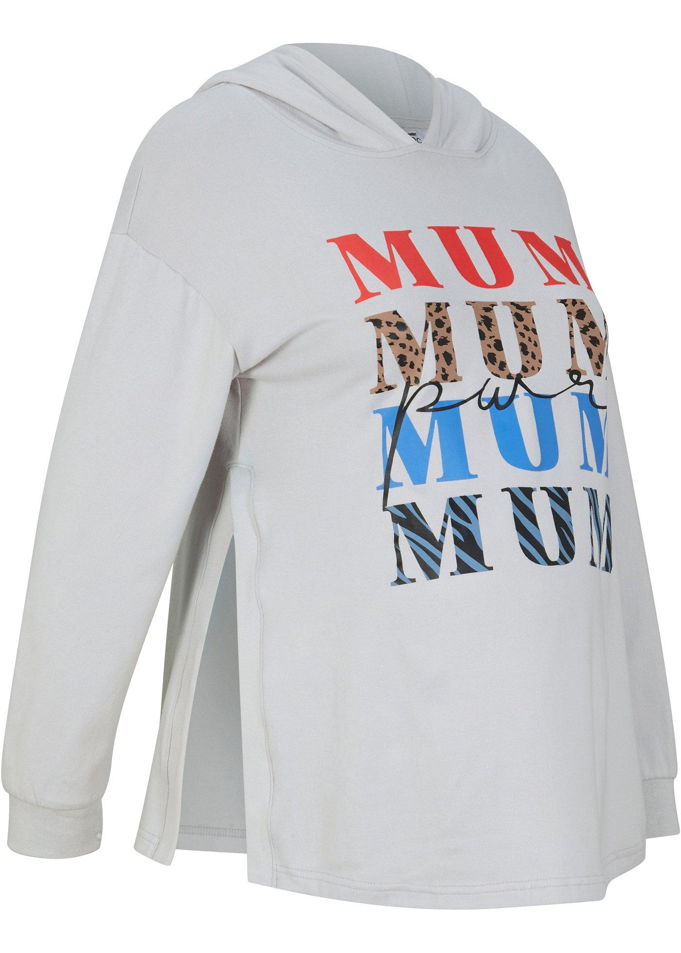 Sweat-shirt doux de grossesse avec fonction allaitement