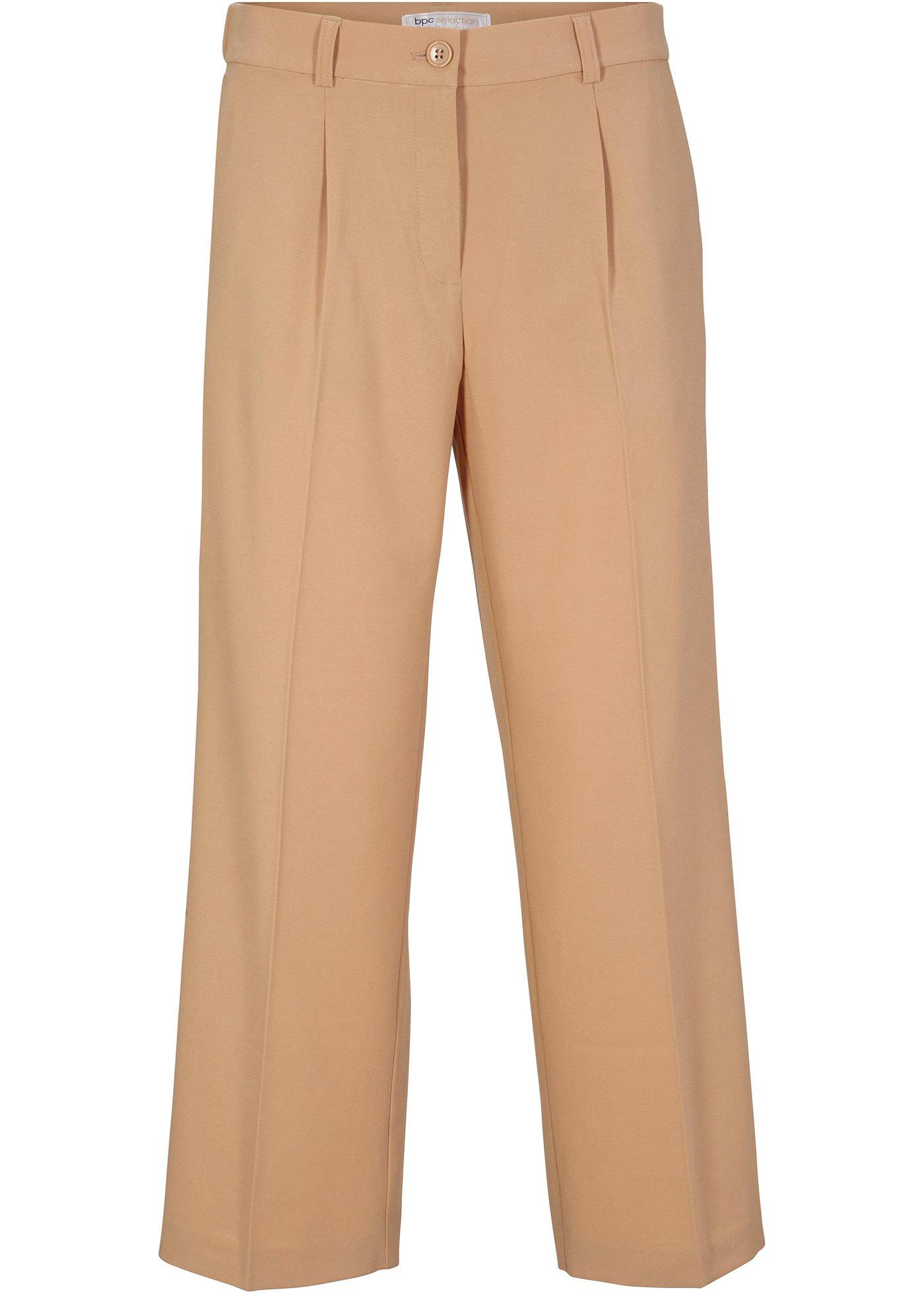 Pantalon à pinces 7/8 décontracté