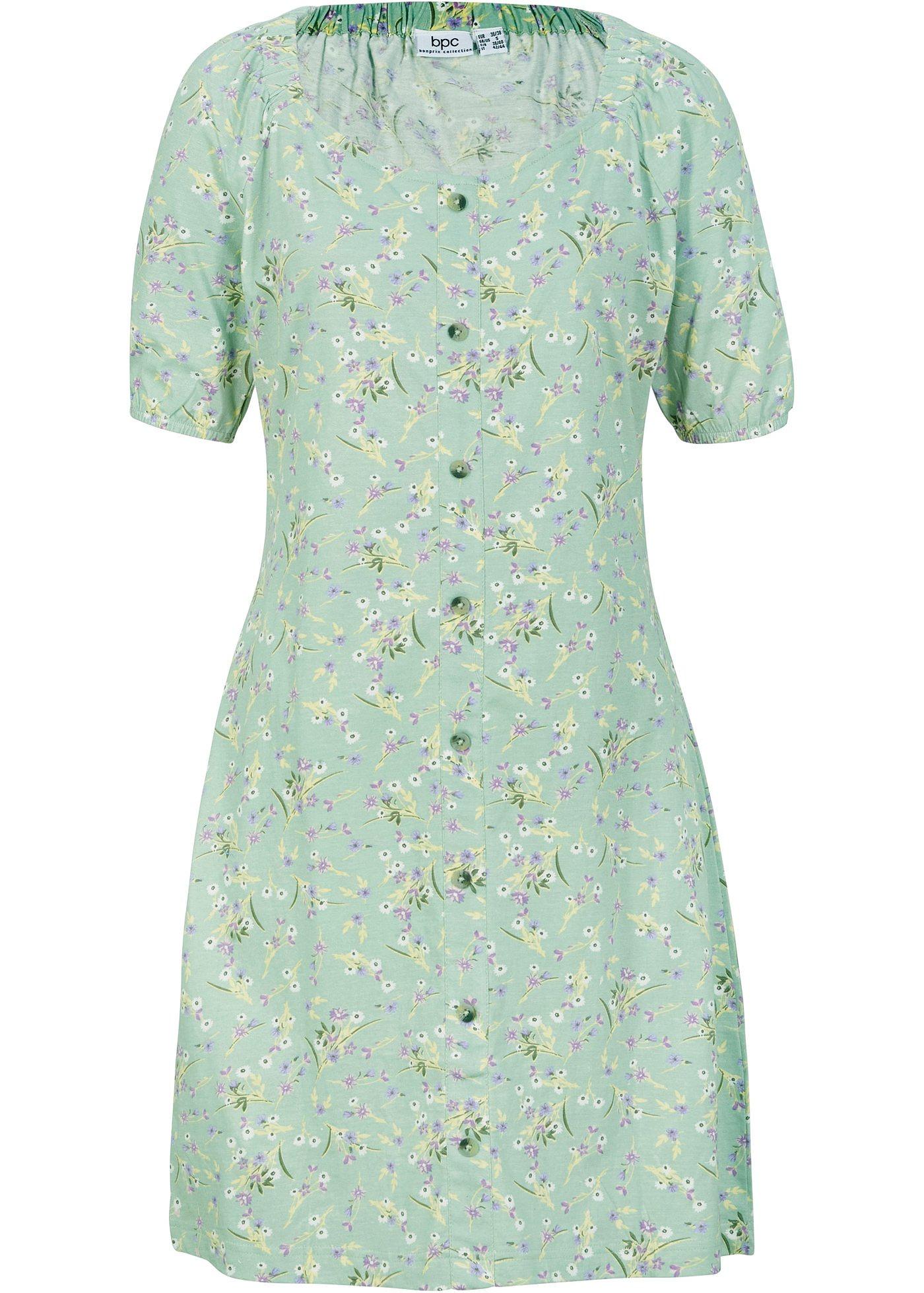 Robe coton boutonnée