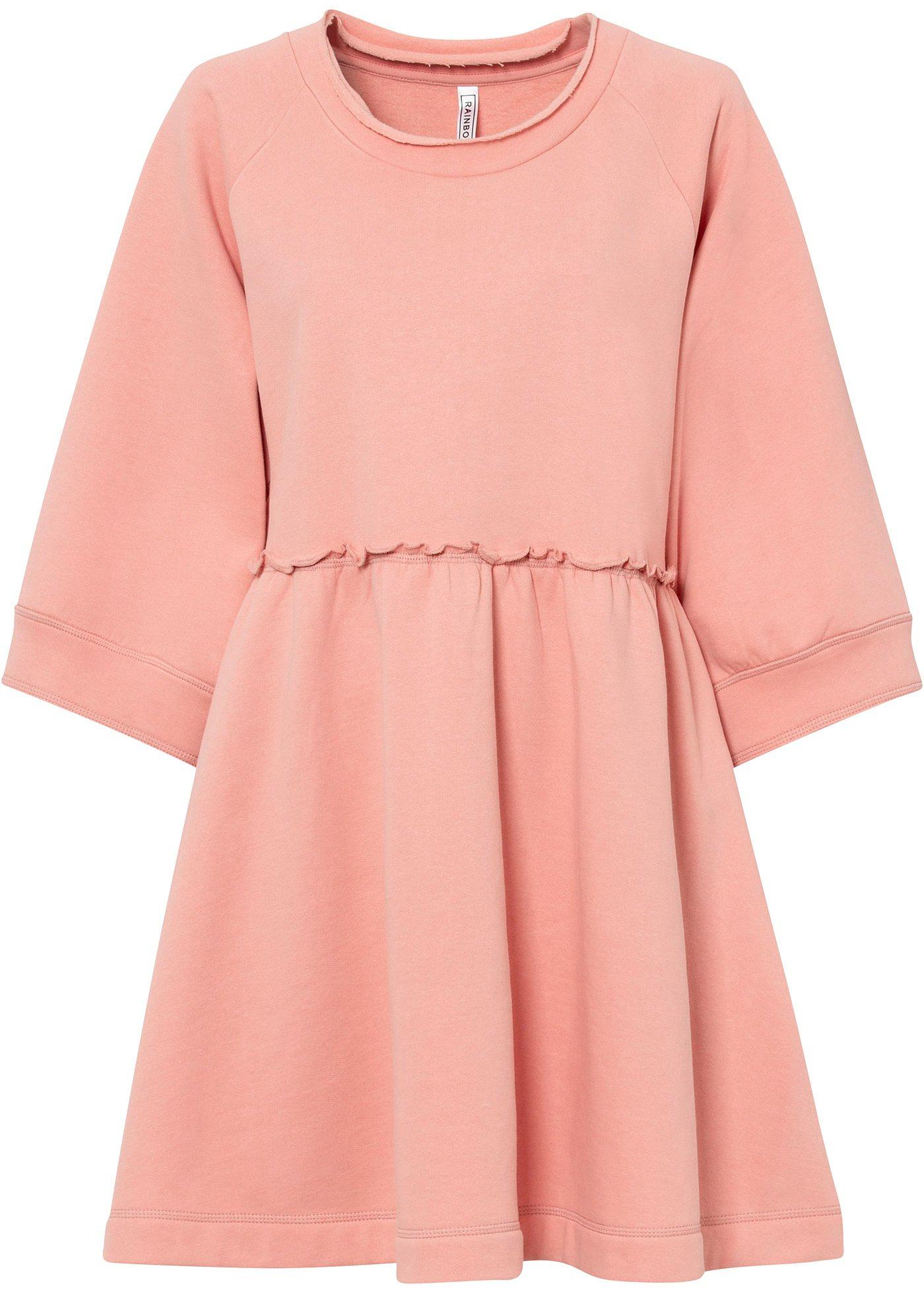 Robe en sweat à manches larges