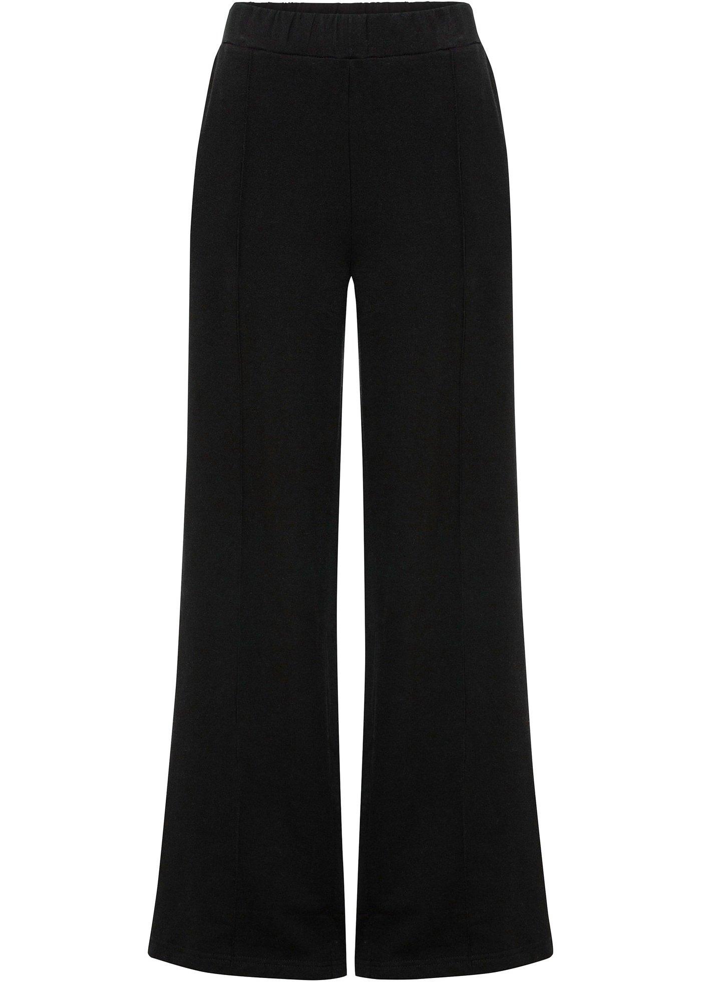 Pantalon sweat large avec passepoils