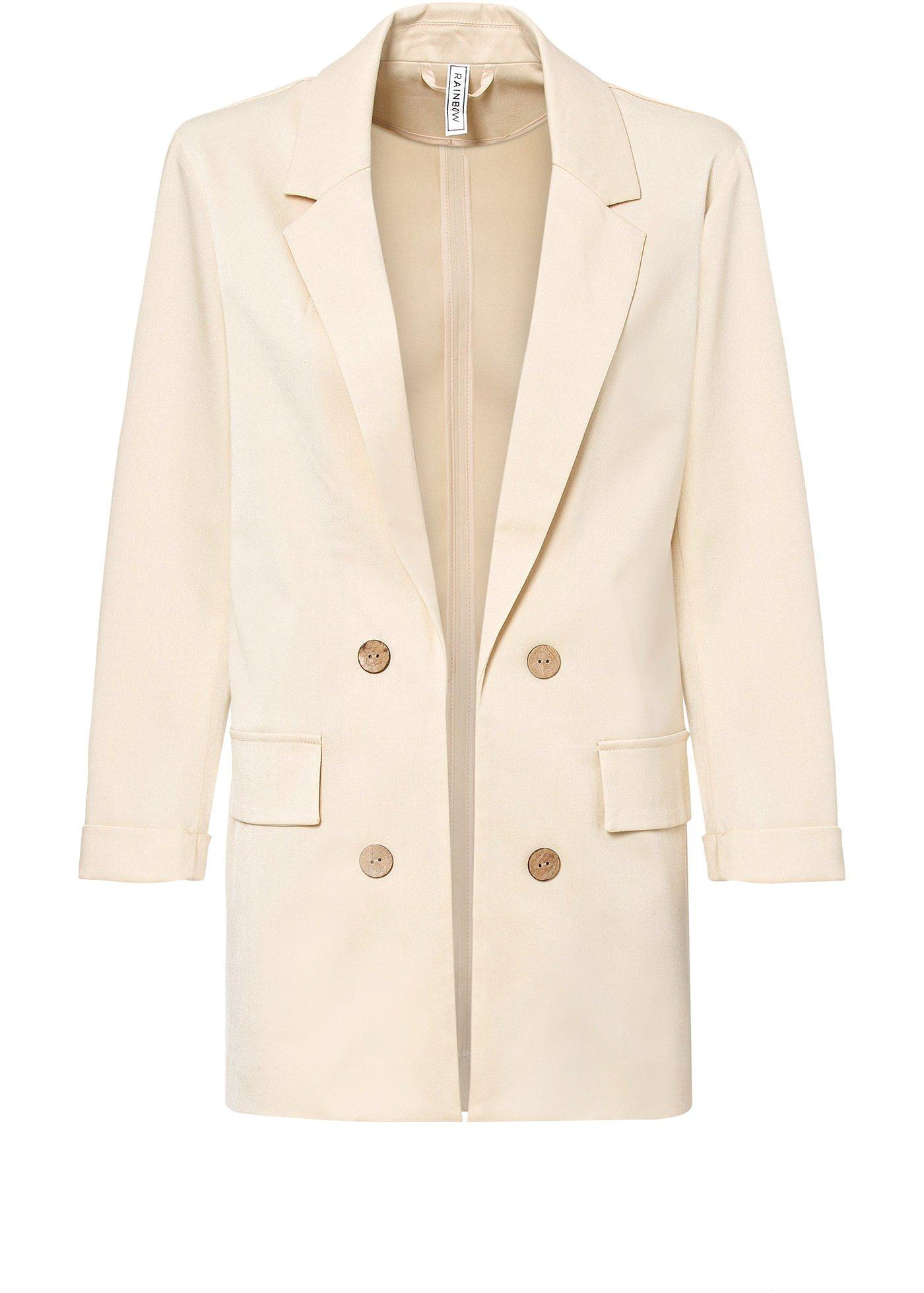 Blazer long estival, sans doublure