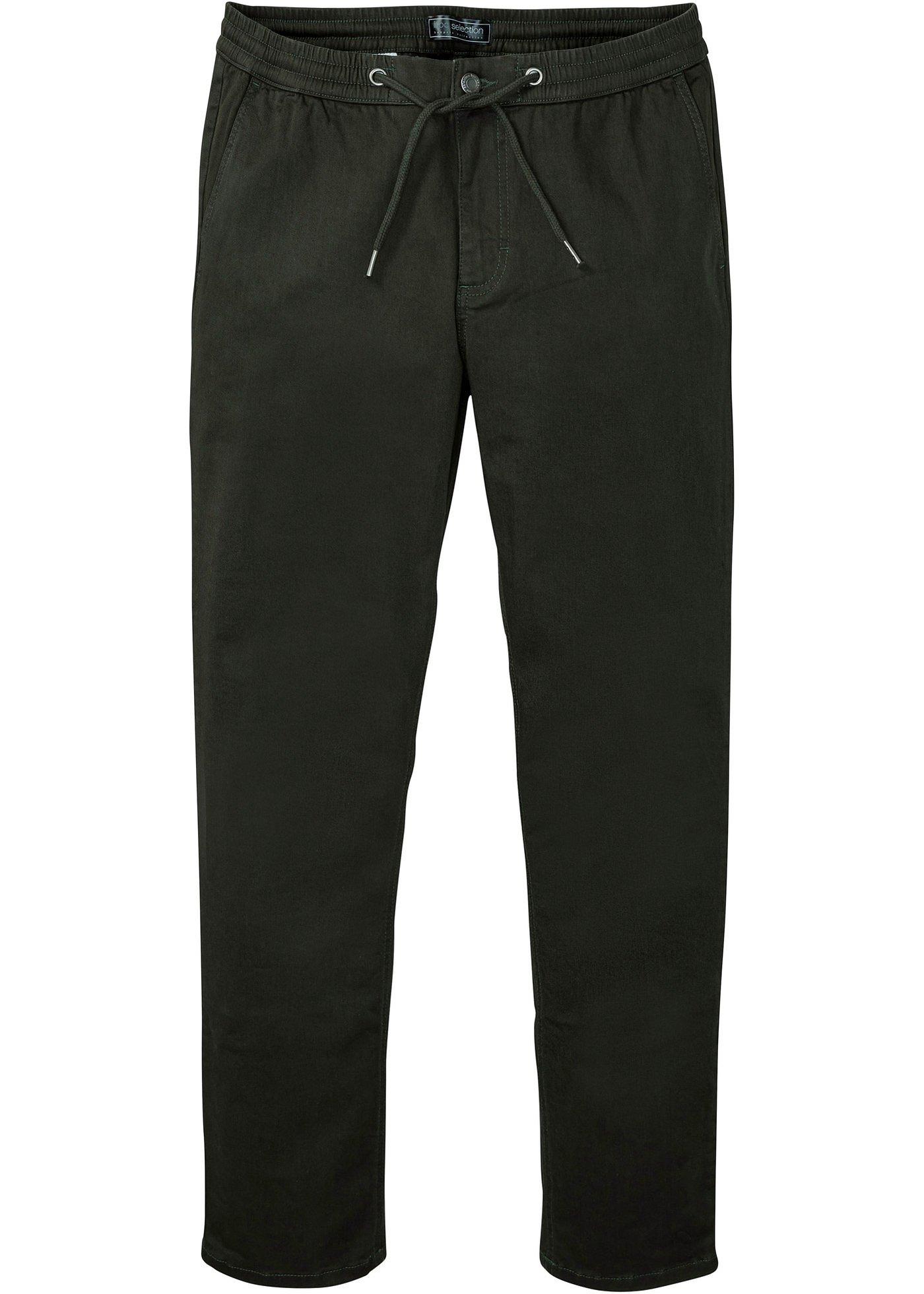 Pantalon chino à taille extensible en coton bio