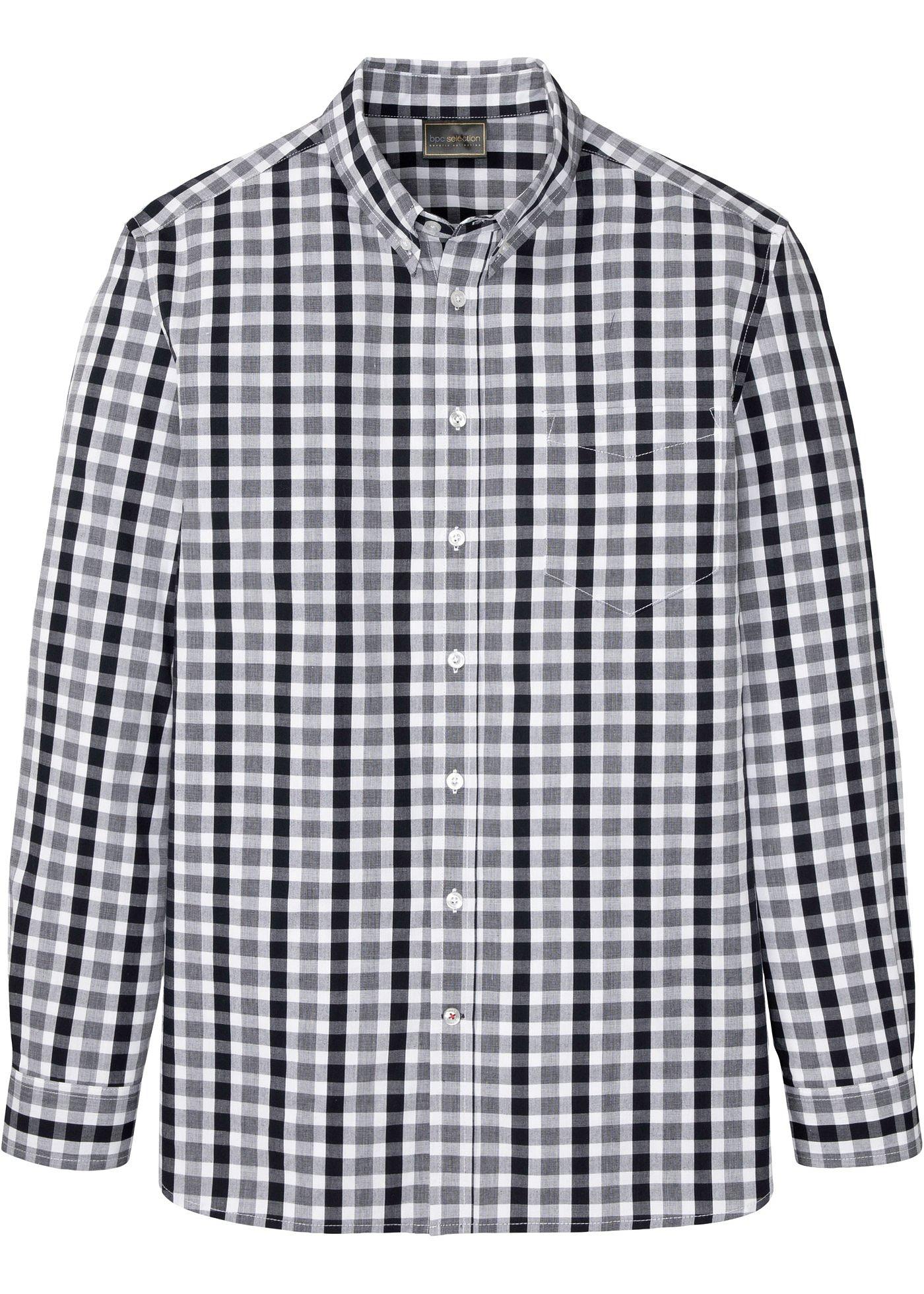 Chemise à carreaux, manches longues