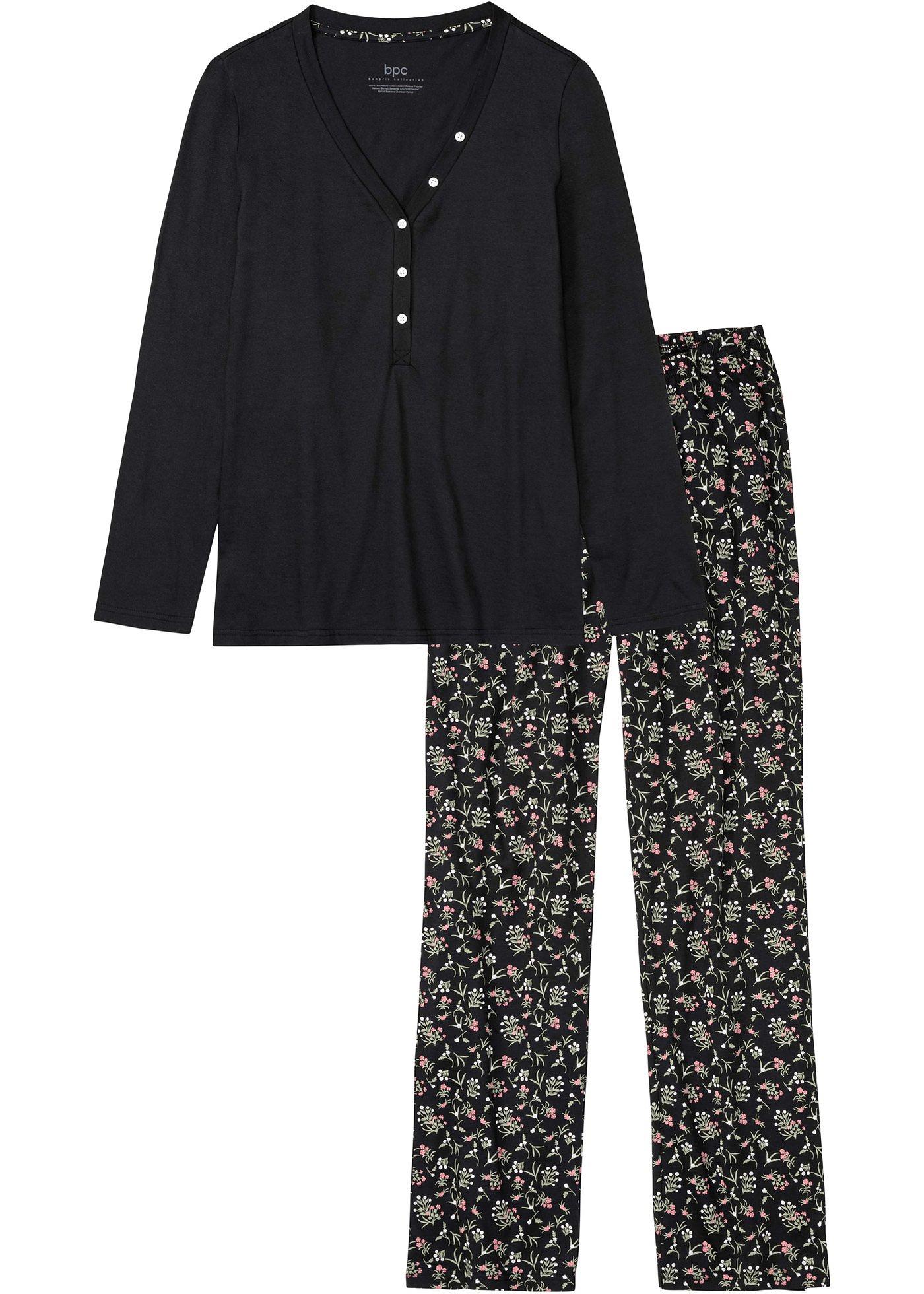 Pyjama avec patte de boutonnage