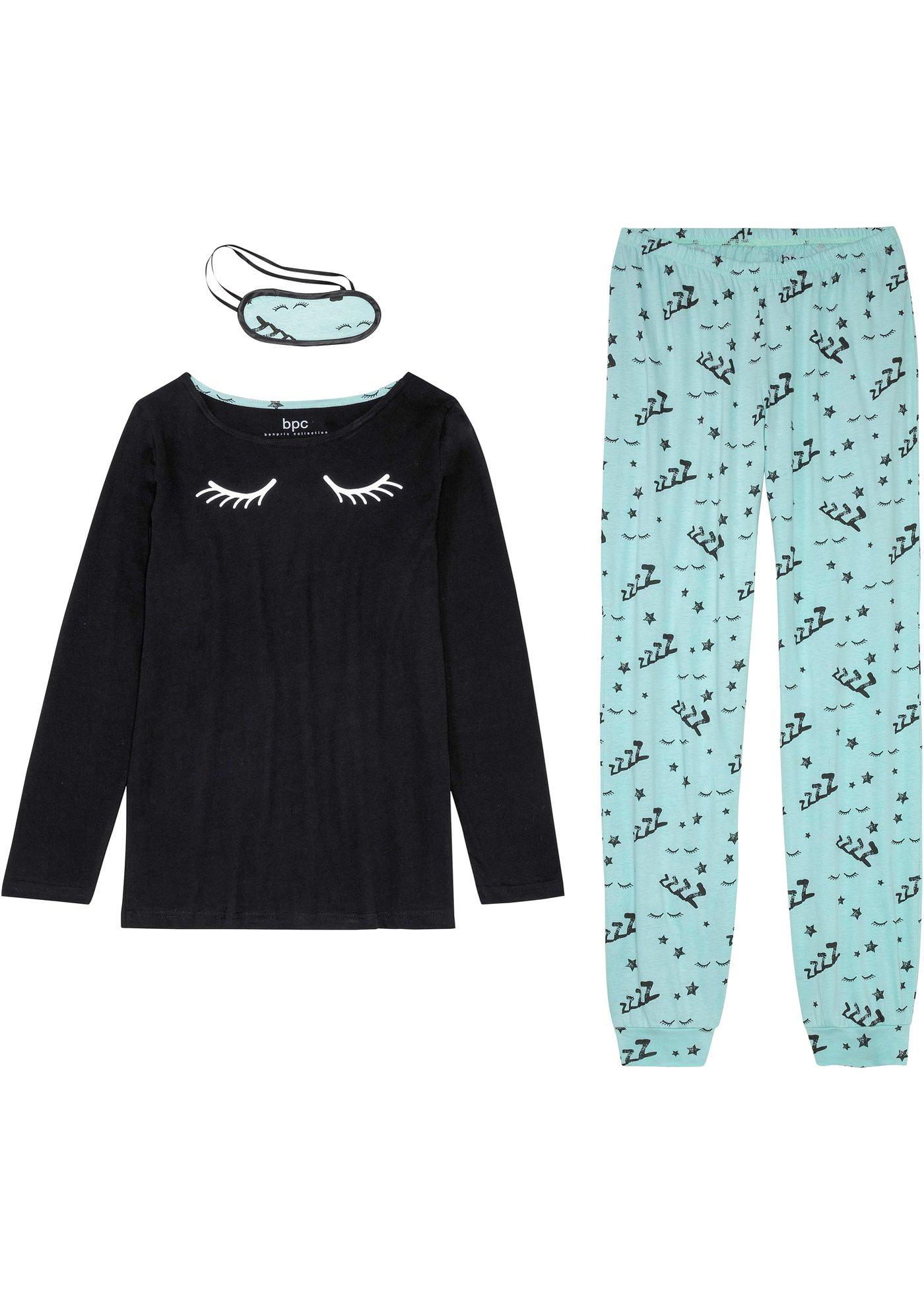 Pyjama et masque de nuit