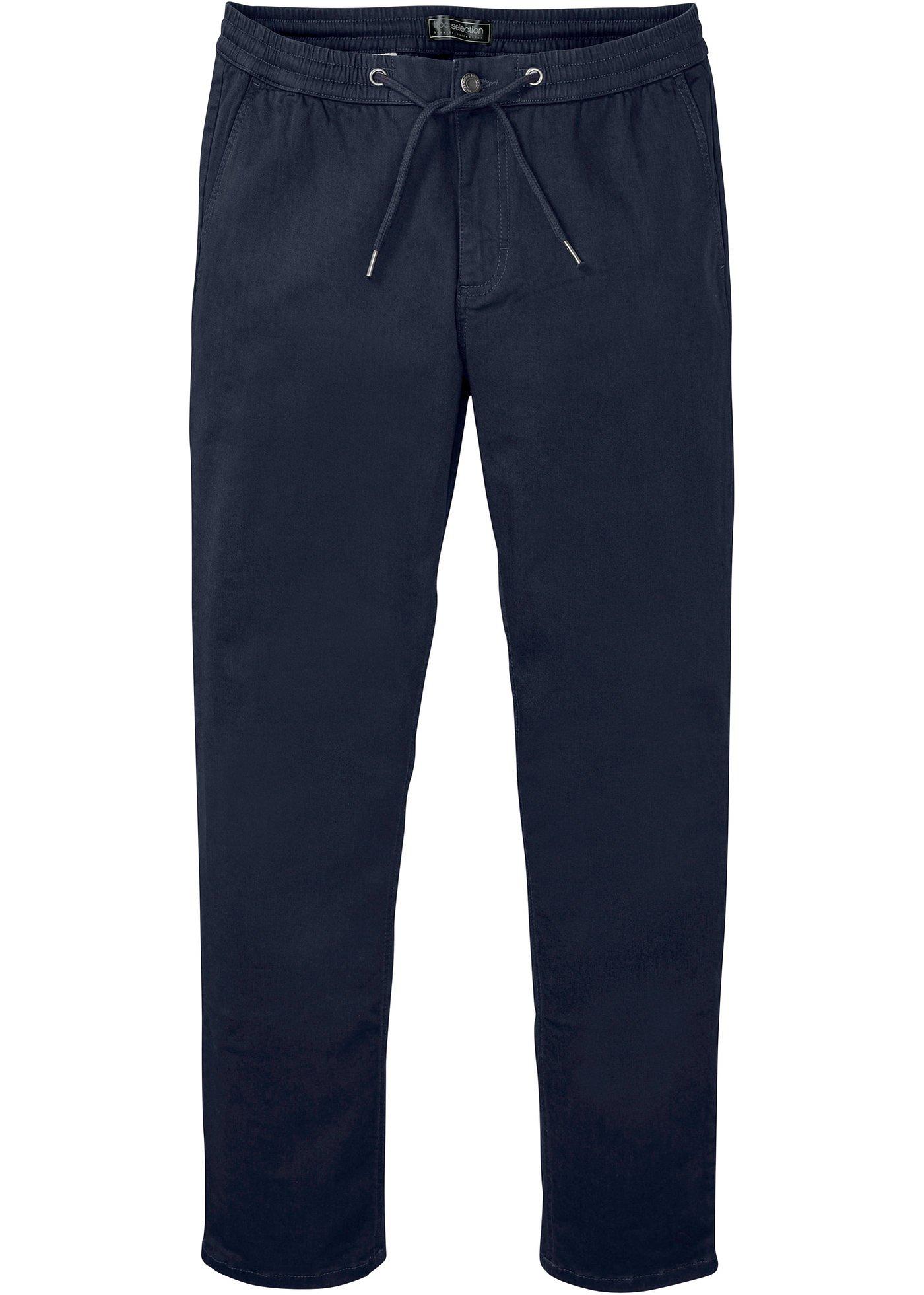 Pantalon chino à taille extensible en coton bio