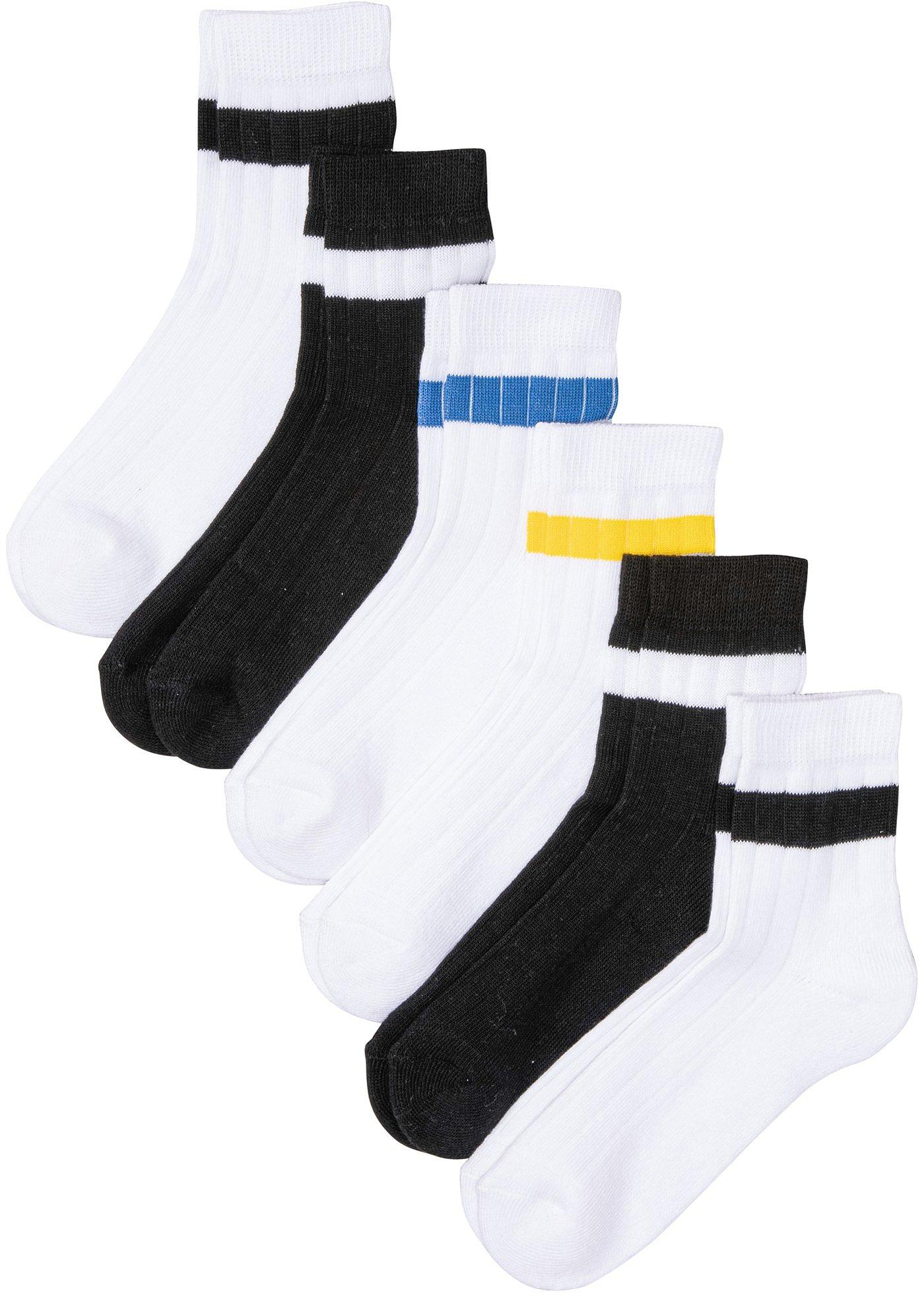 Lot de 6 paires de socquettes de sport avec coton bio