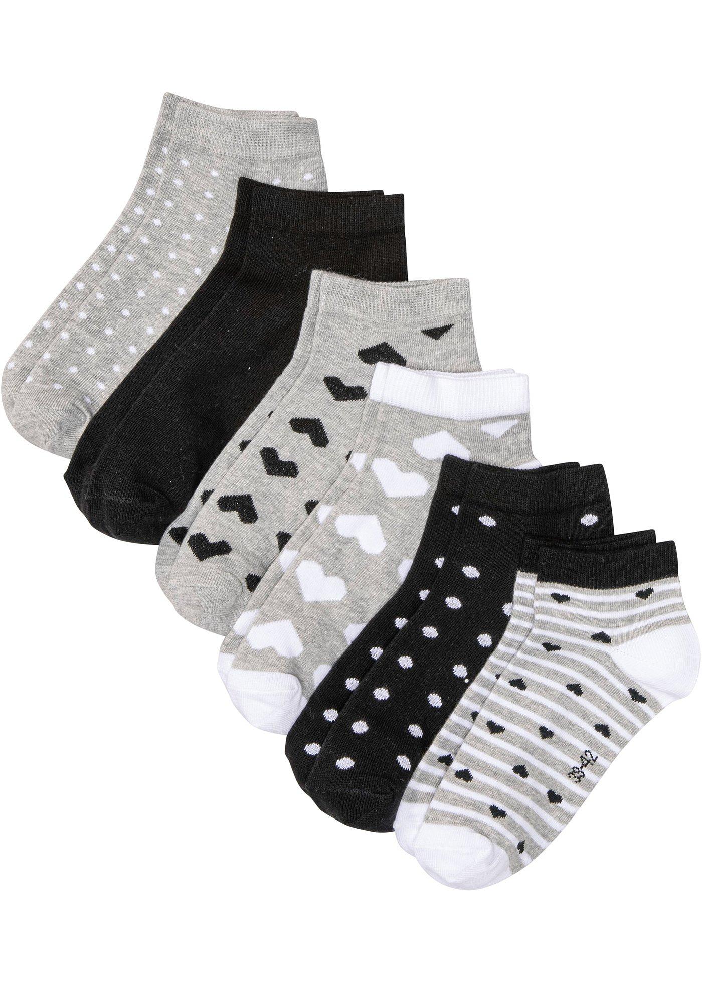 Lot de 6 paires de chaussettes courtes avec coton bio