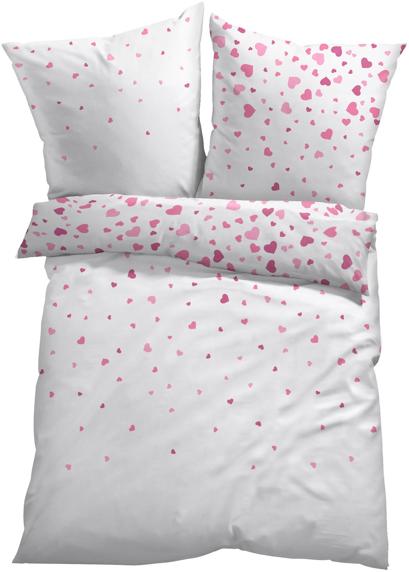 Parure de lit avec cœurs