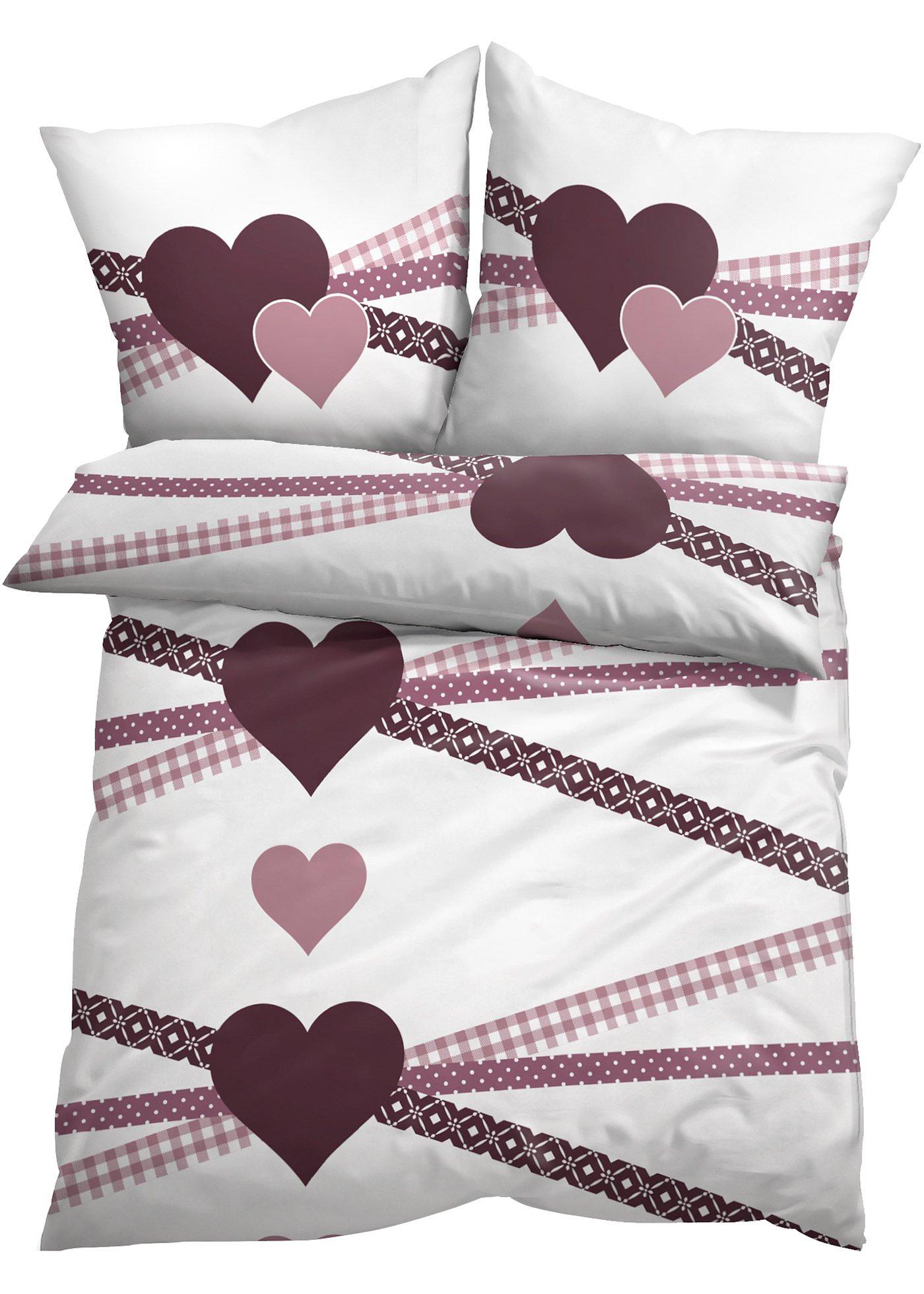 Parure de lit avec cœurs
