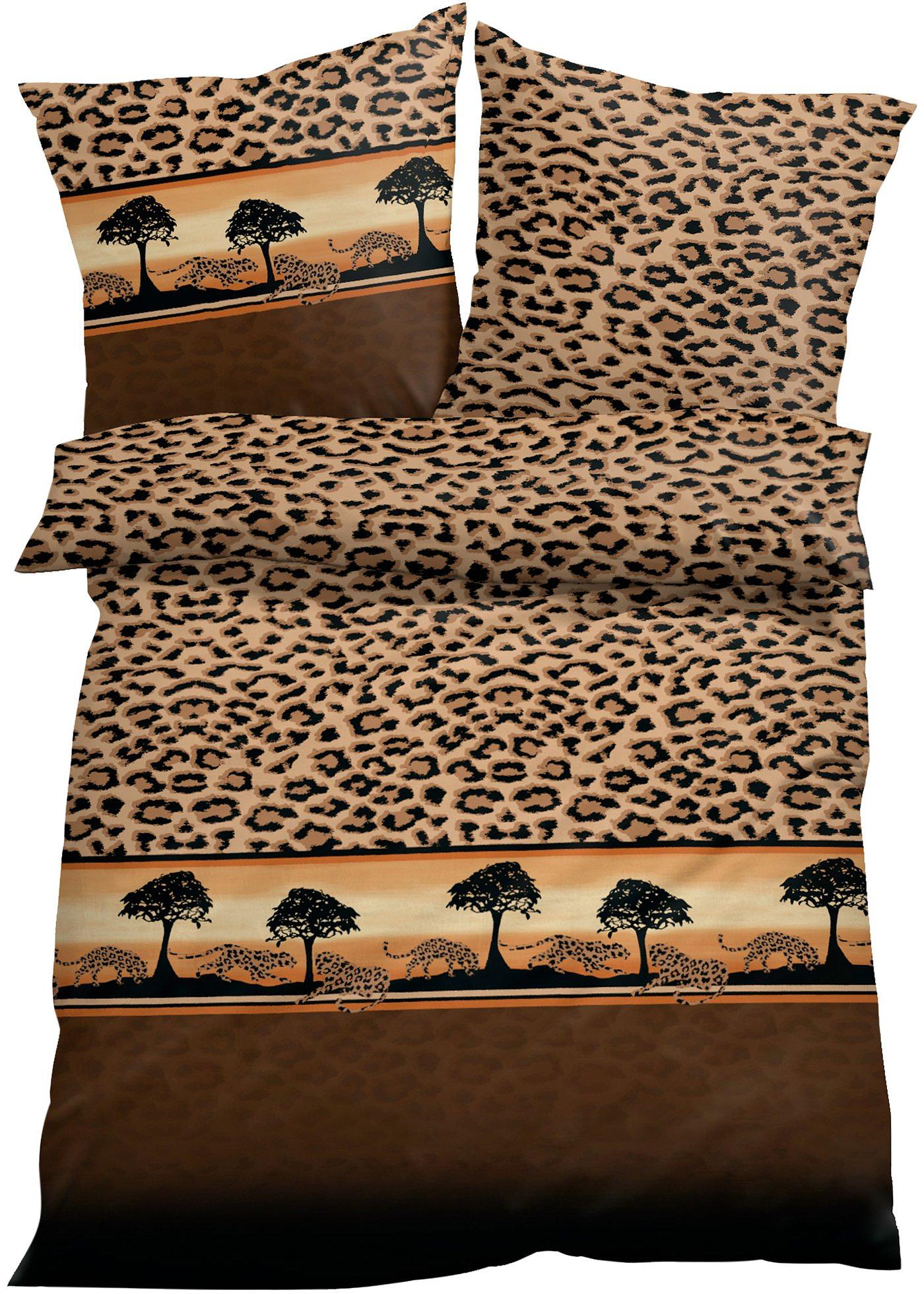 Parure de lit avec motif léopard