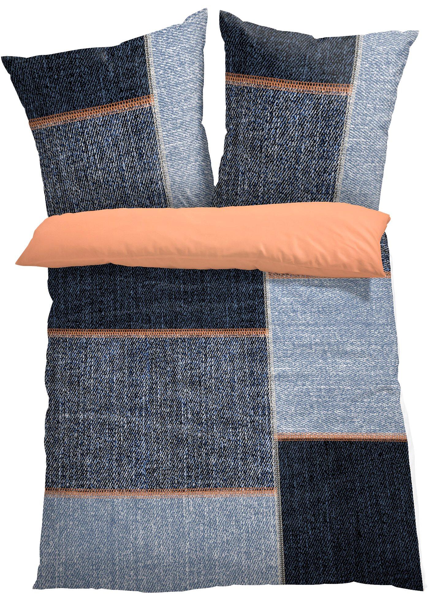 Parure de lit réversible style patchwork