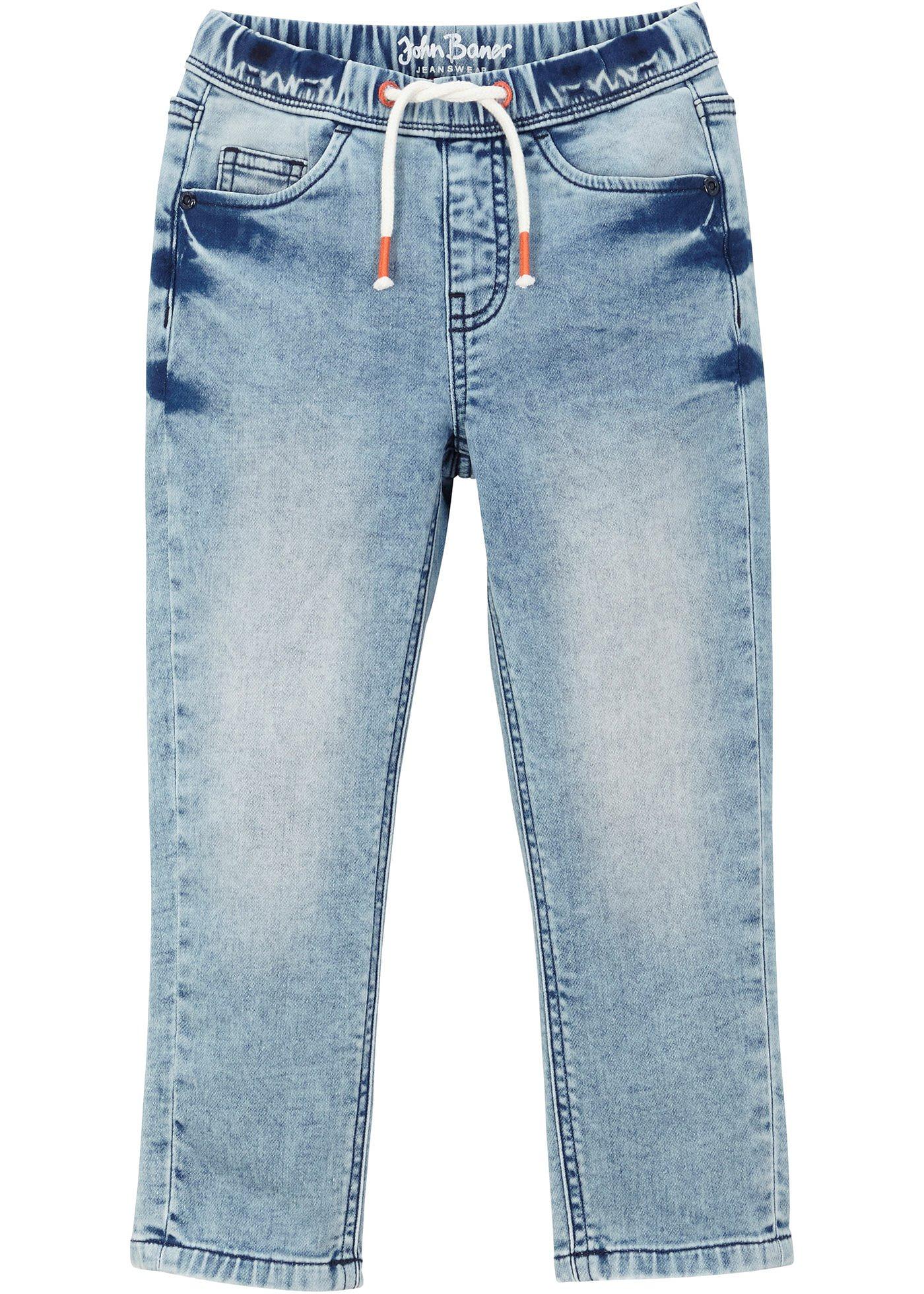 Jogg-jean garçon avec détails, Slim Fit