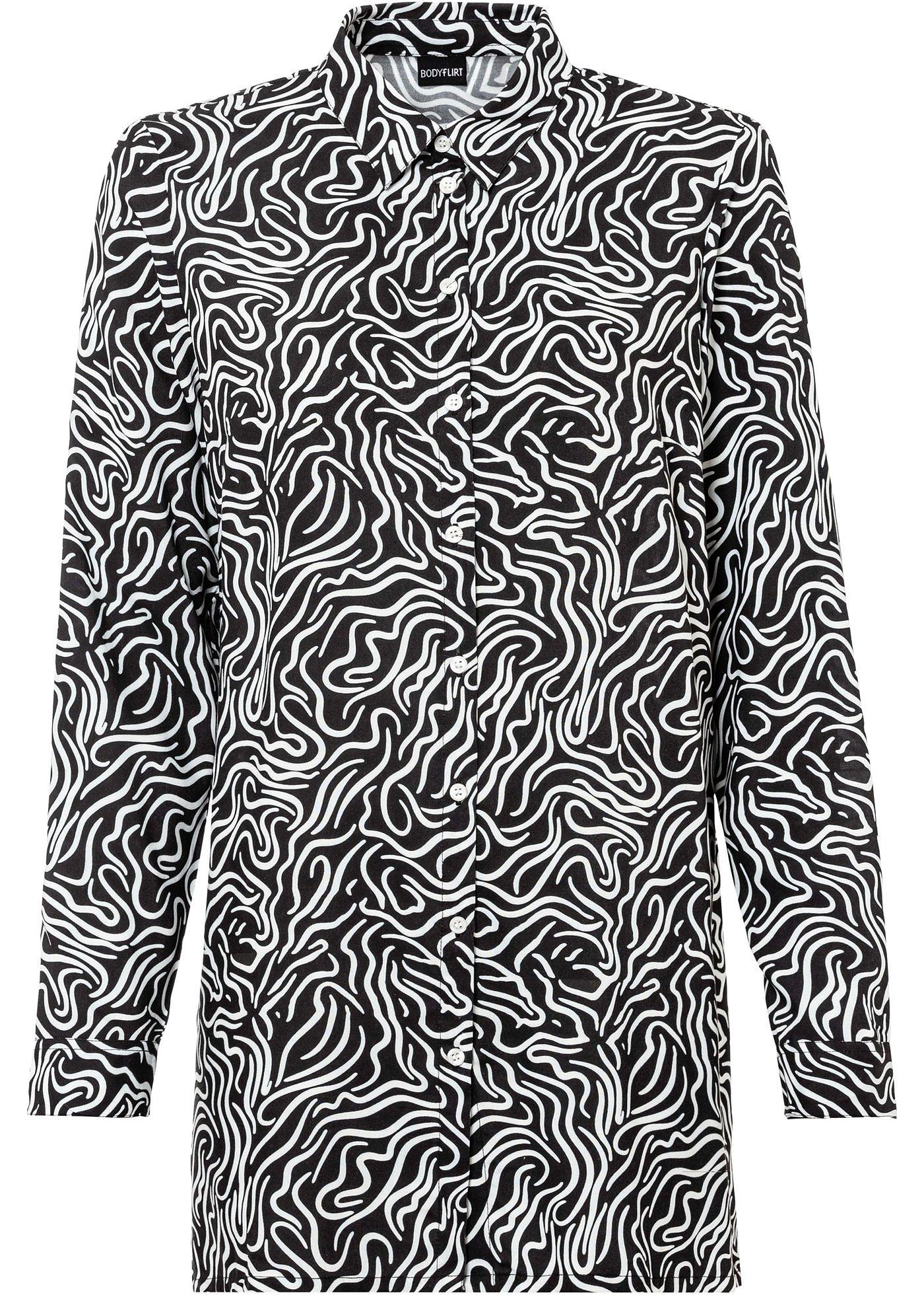 Chemisier long imprimé en viscose