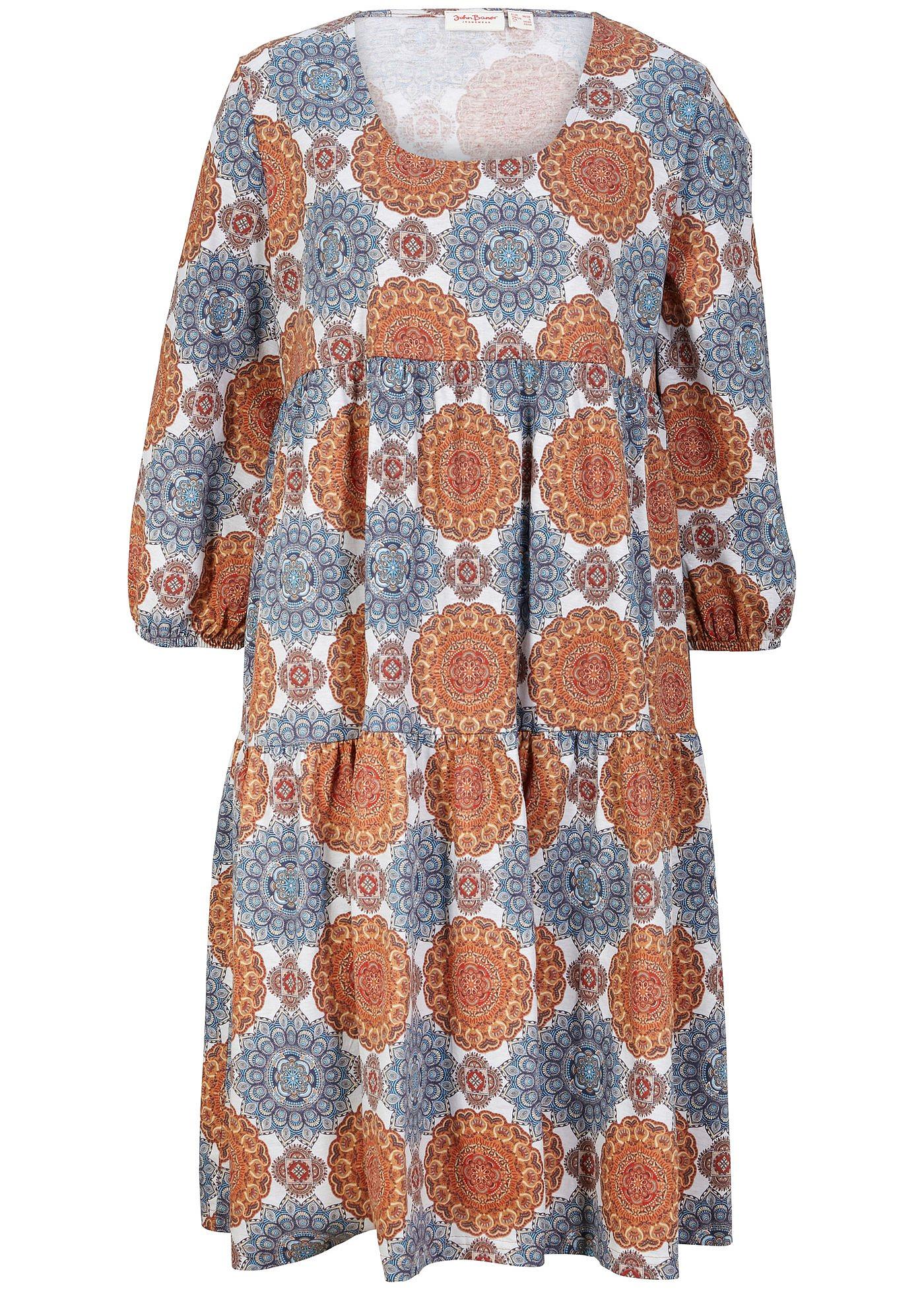 Robe à manches 3/4, imprimée