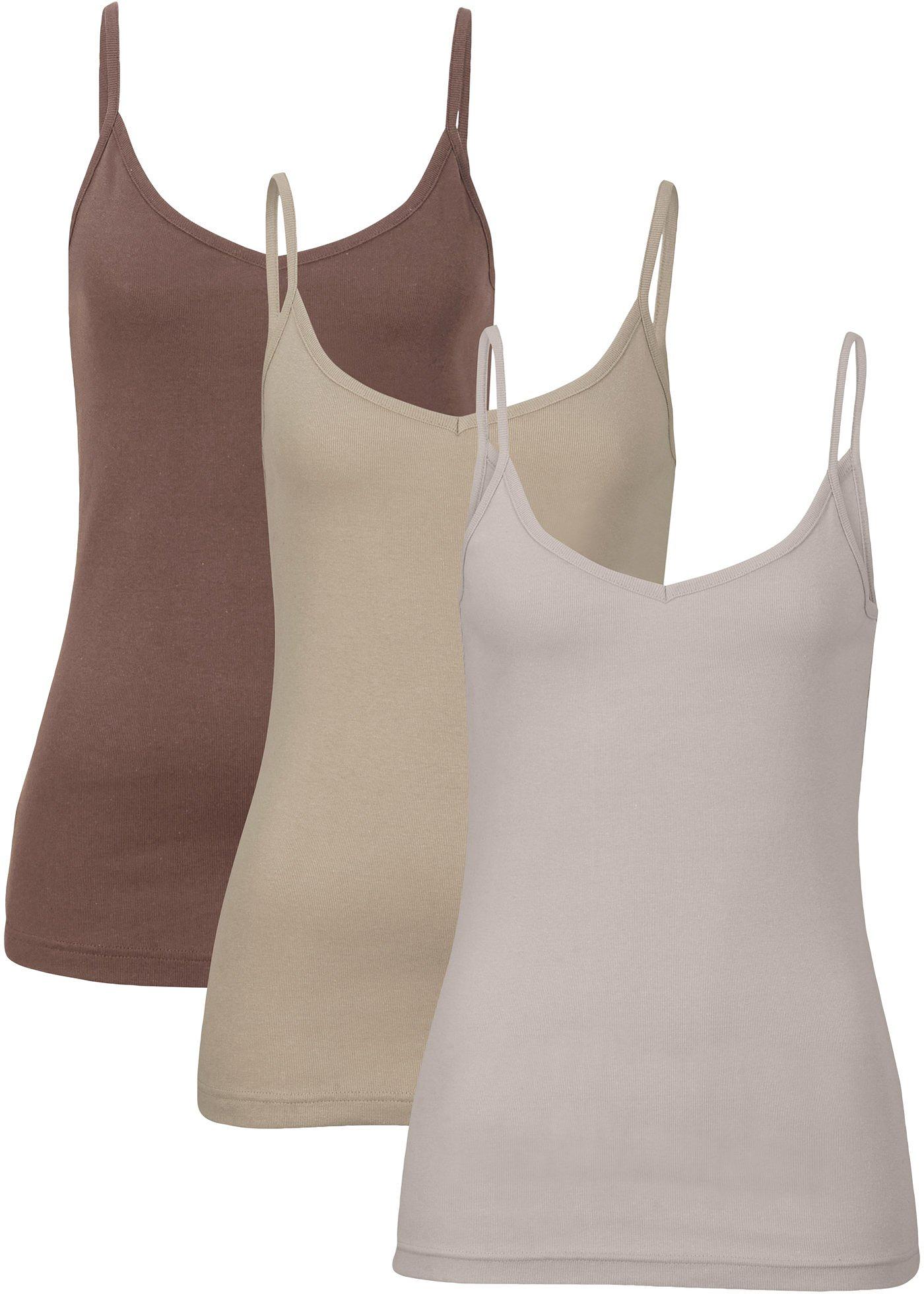 Lot de 3 tops coton avec col en V