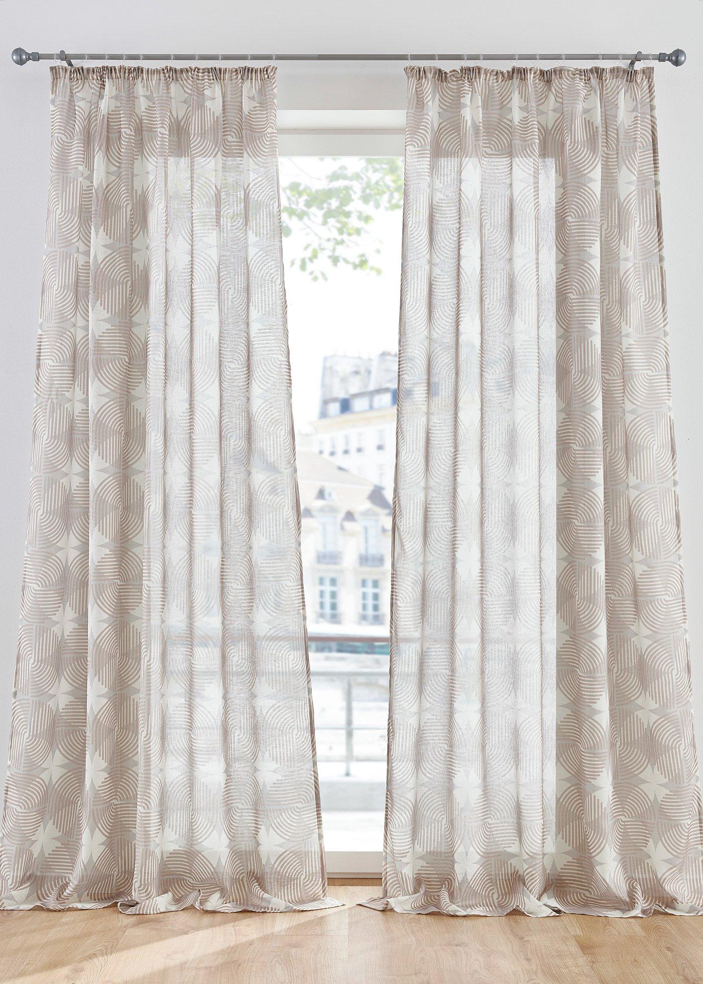 Voilage avec polyester recyclé (1 pce.)