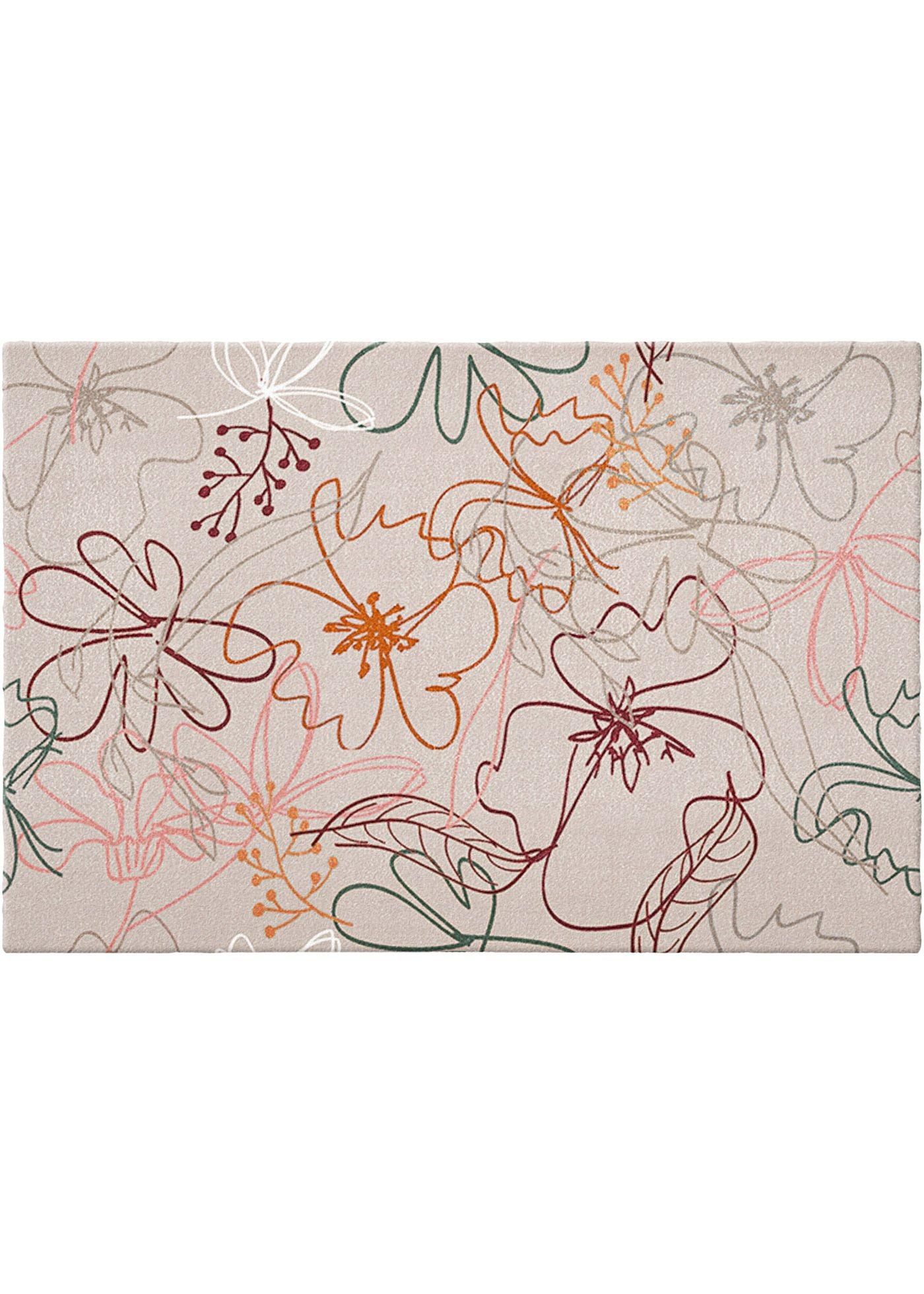 Tapis de protection avec motif floral