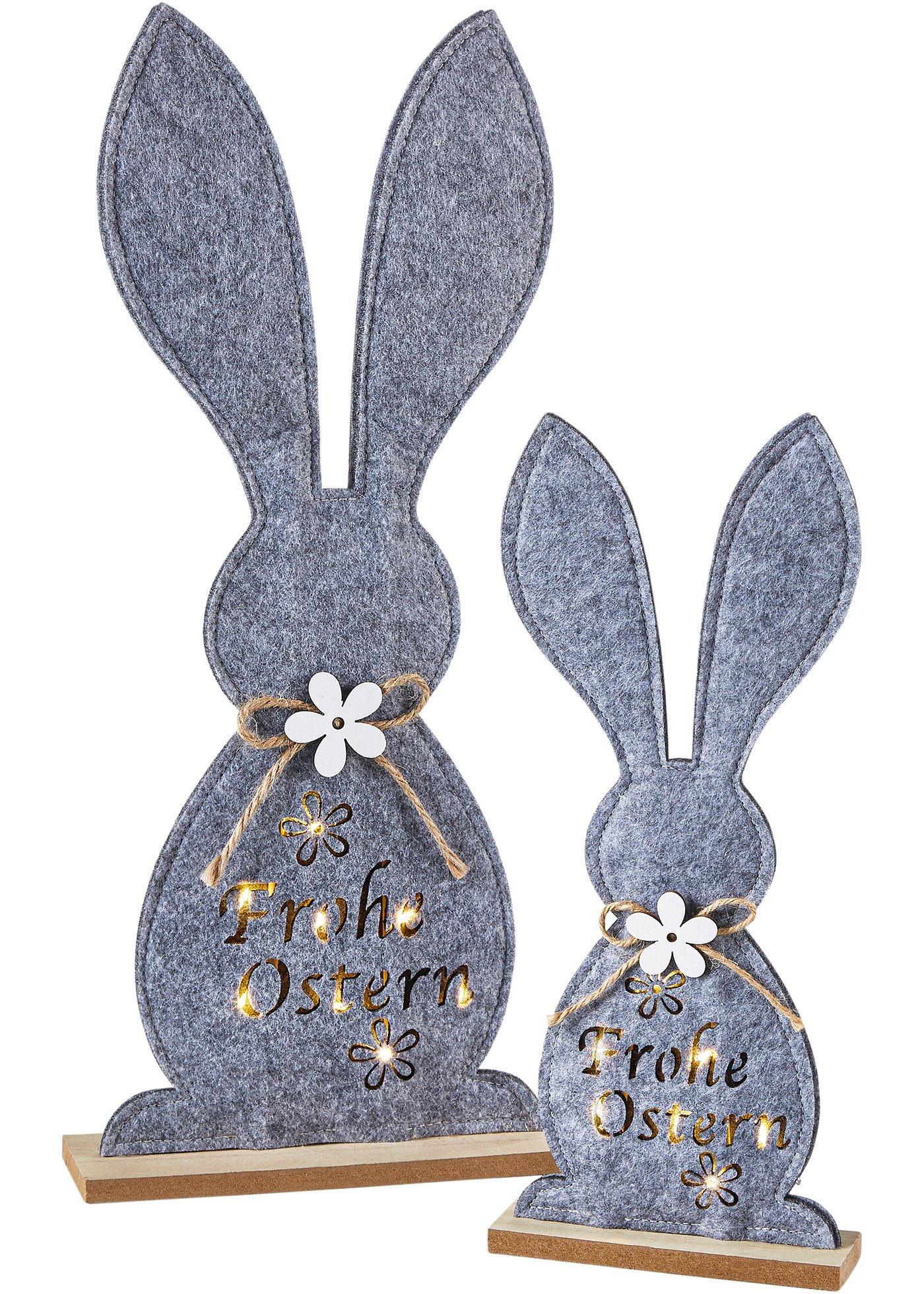 Lapins déco LED (Ens. 2 pces.)