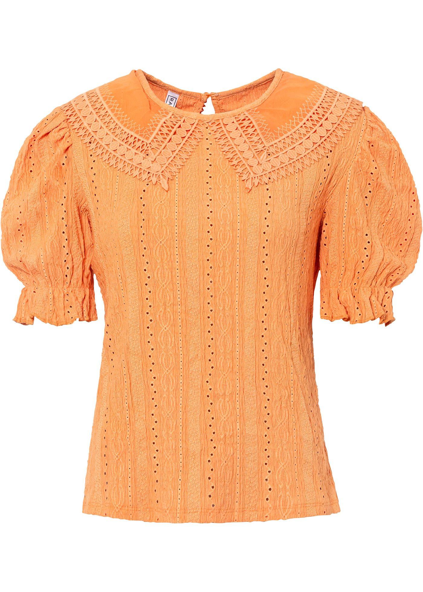 T-shirt à broderie ajourée