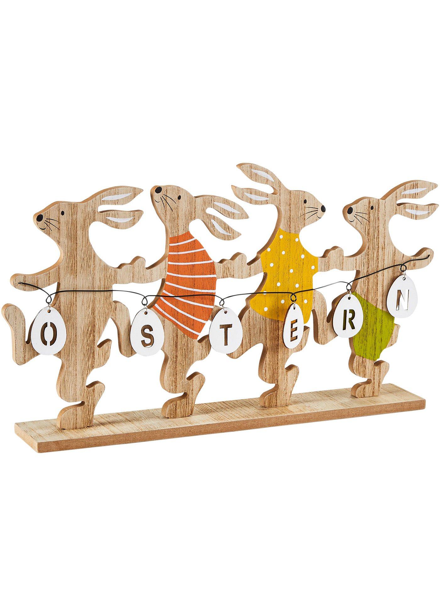 Figurine déco lapins de Pâques qui dansent