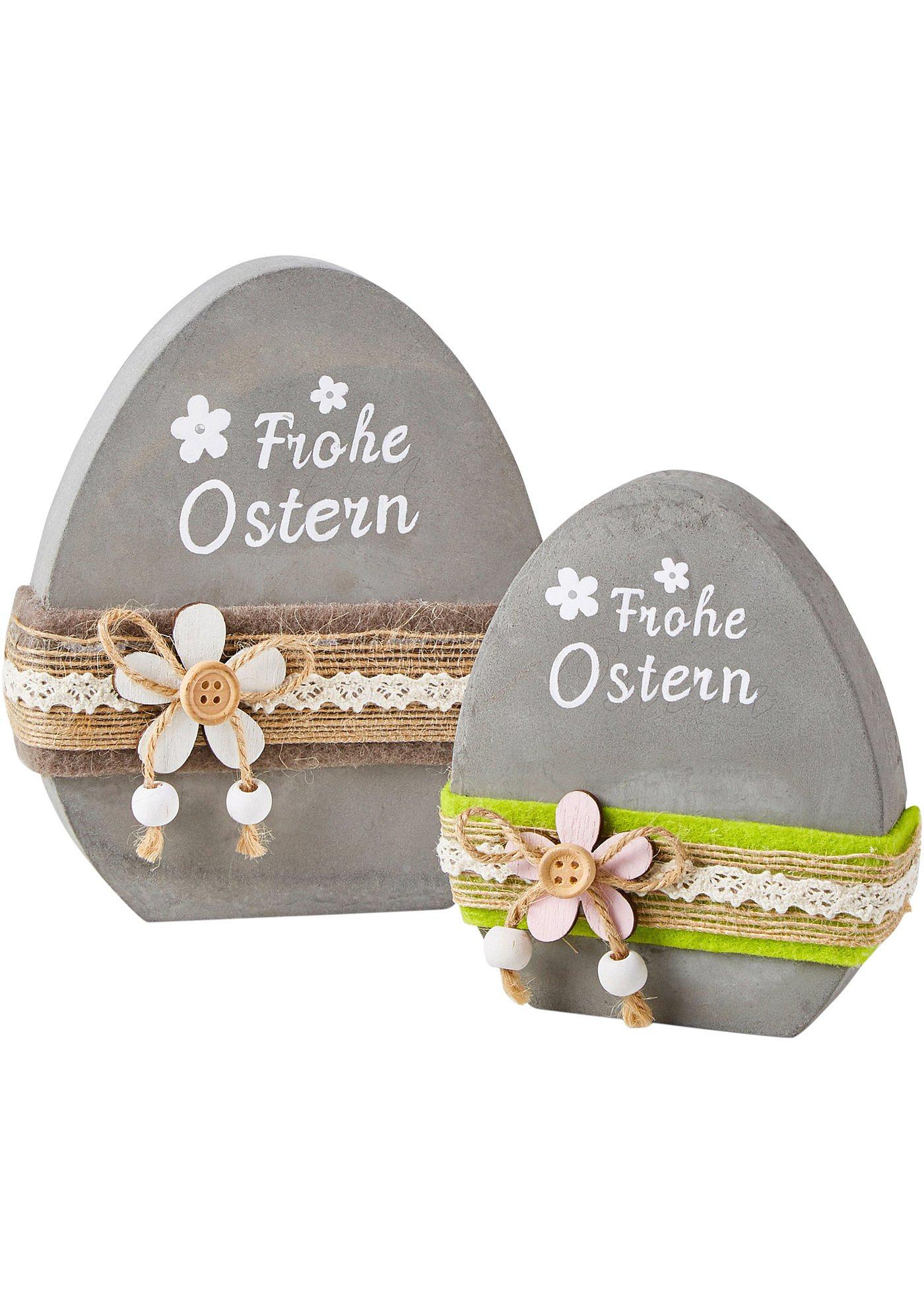 Objet déco œuf de Pâques avec fleur