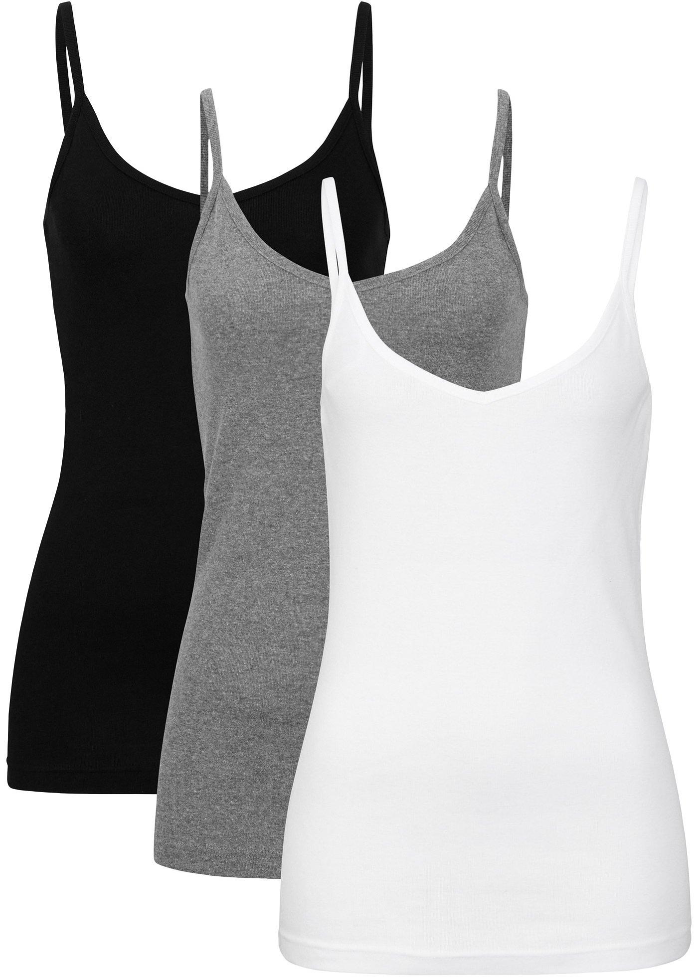 Lot de 3 tops coton avec col en V
