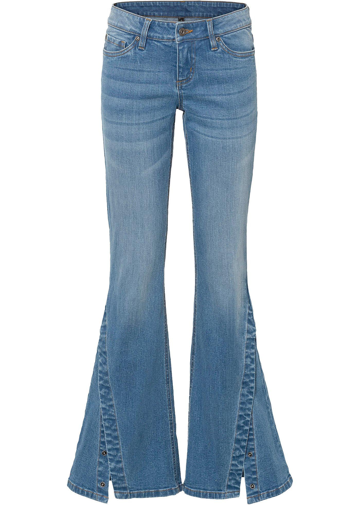 Image de Jean large avec patte de boutonnage