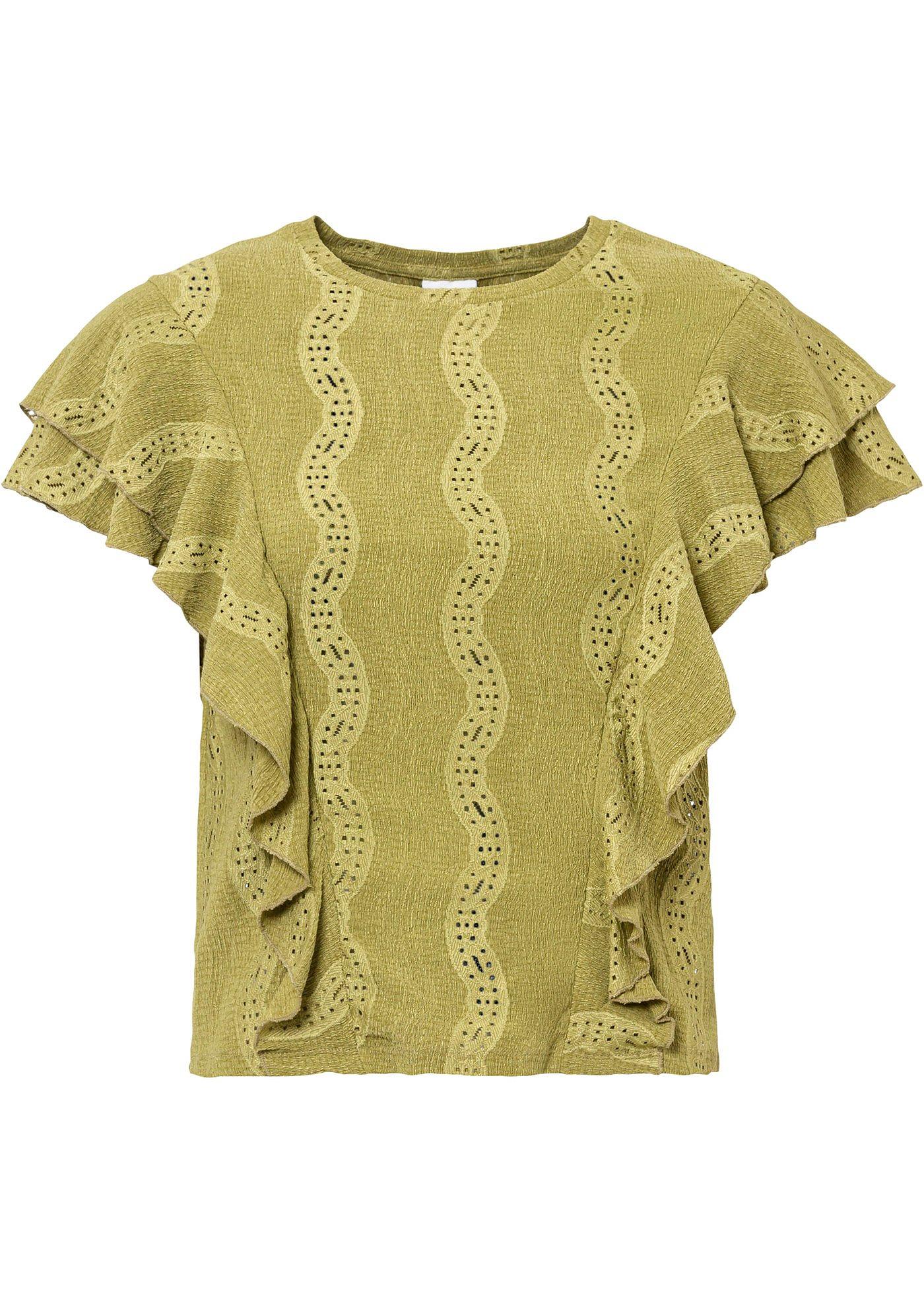 T-shirt effet dentelle