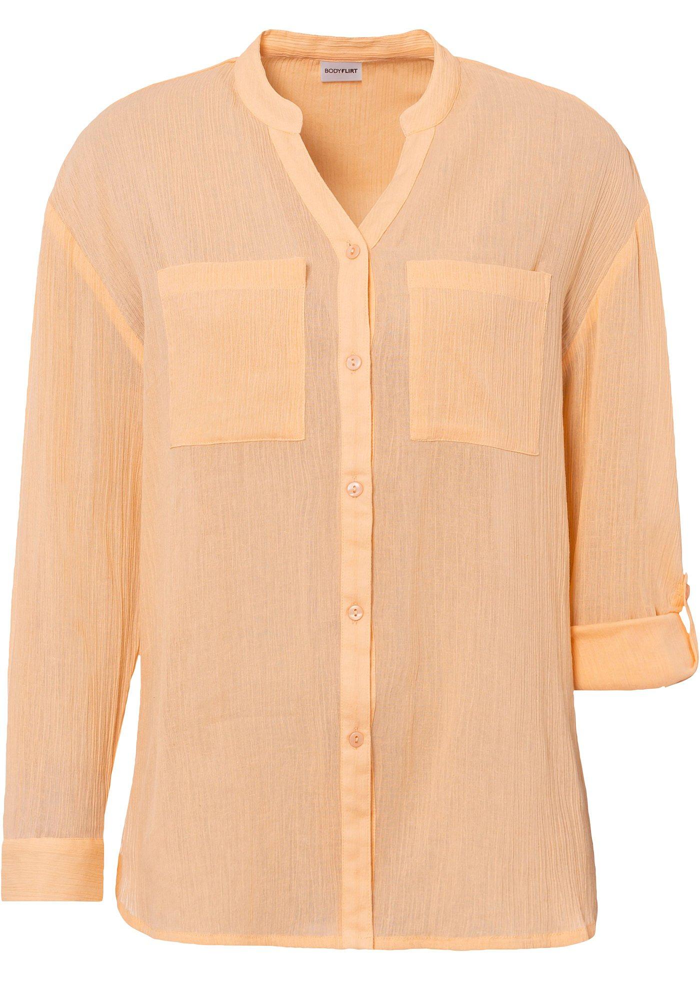 Chemisier long avec effet froissé