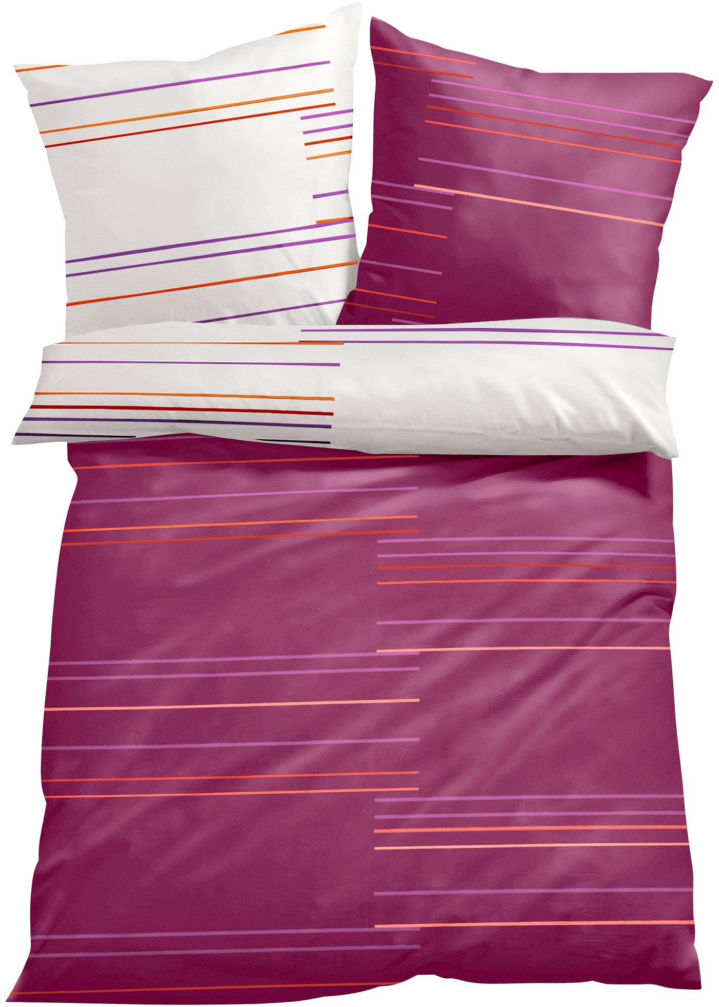 Parure de lit réversible à rayures