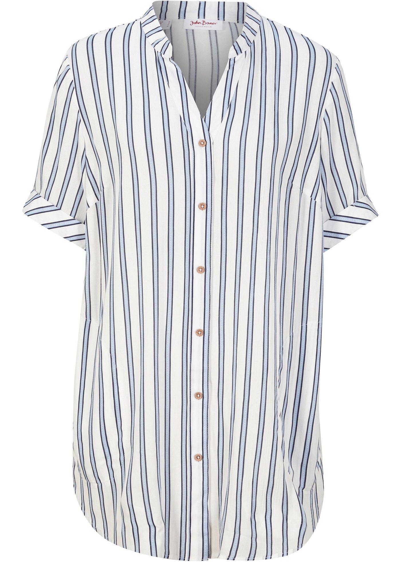 Chemisier long, rayé