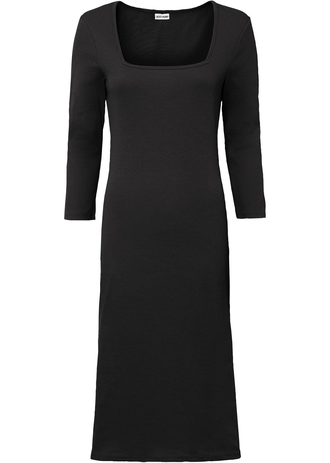 Robe en jersey côtelé