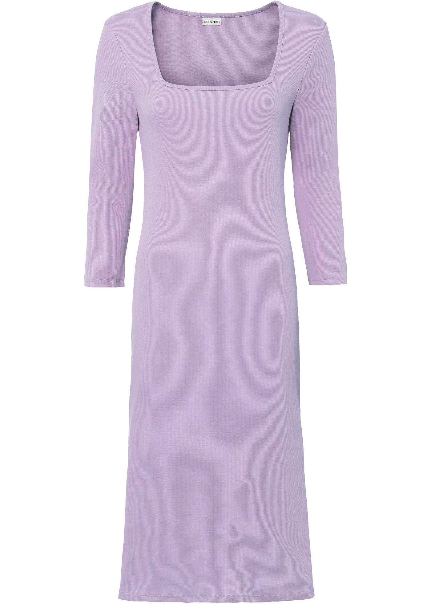 Robe en jersey côtelé