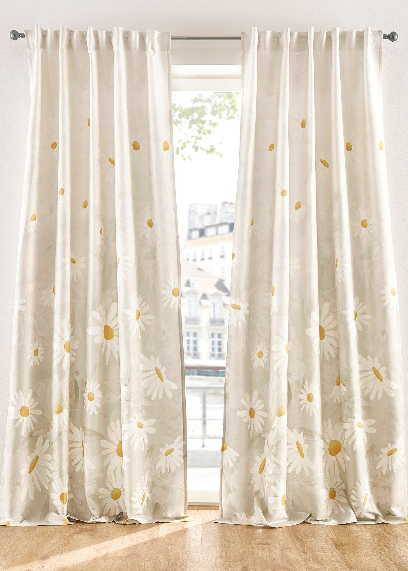 Panneau microfibre imprimé floral (1 pce.)