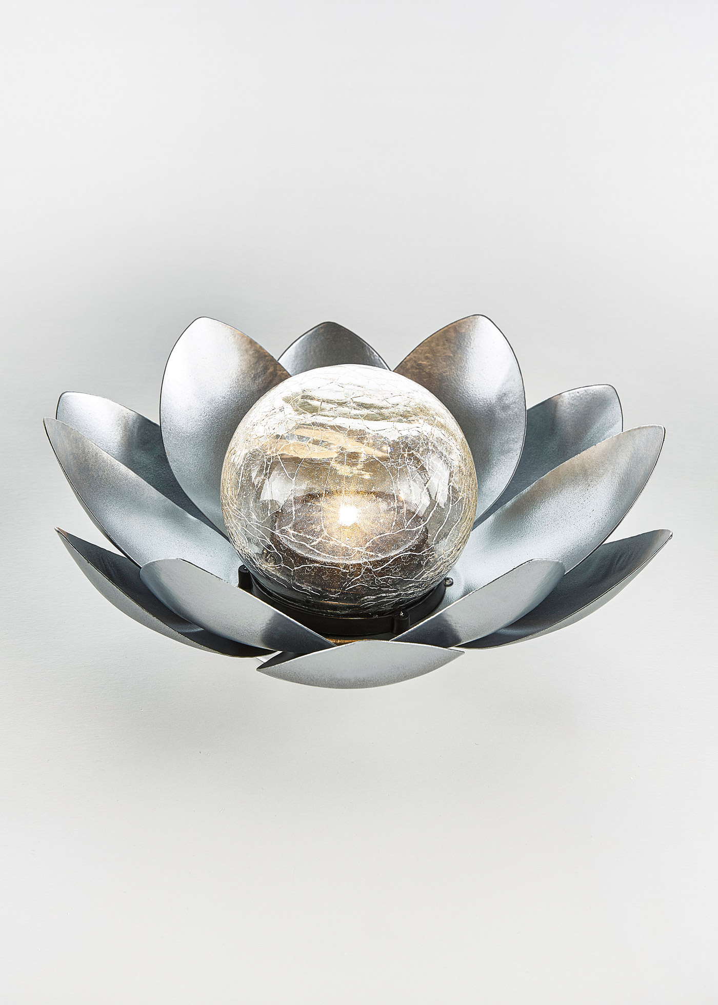 Lampe solaire déco en forme de lotus