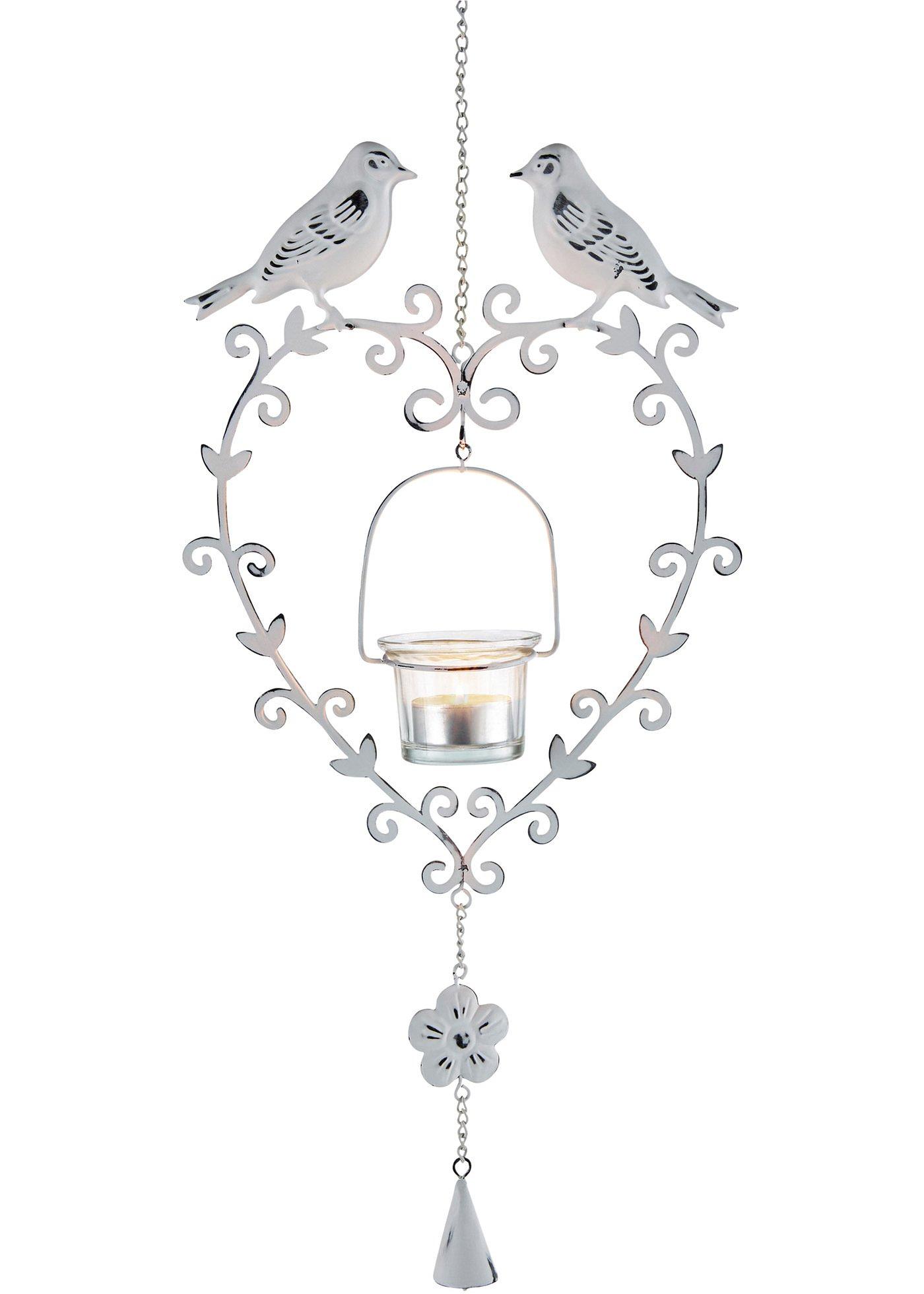 Déco à suspendre avec porte-bougie