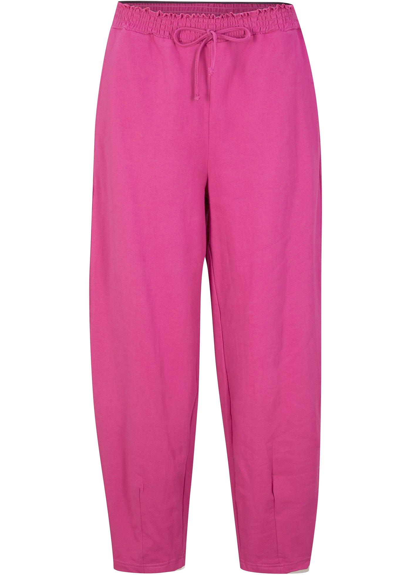 Pantalon en jersey avec jambes en O et taille confortable, longueur cheville