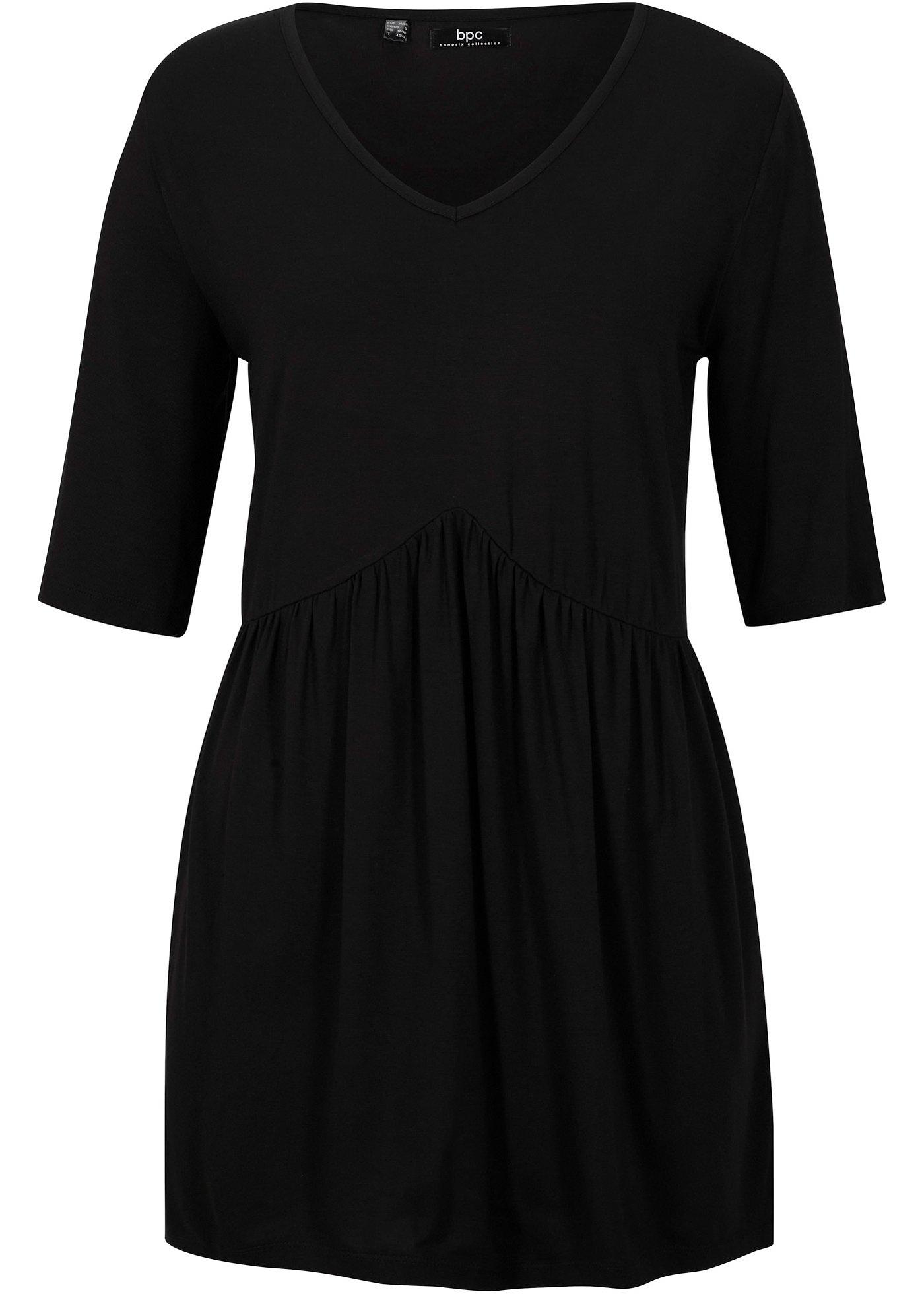 T-shirt tunique, manches courtes