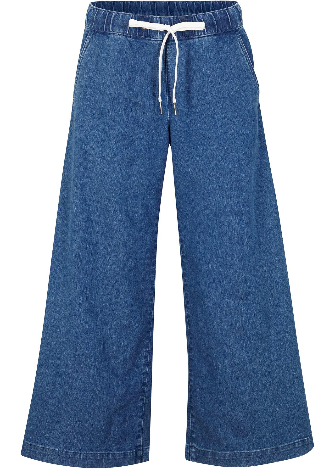 Pantalon Marlène en confort stretch avec cordon à nouer et taille confortable