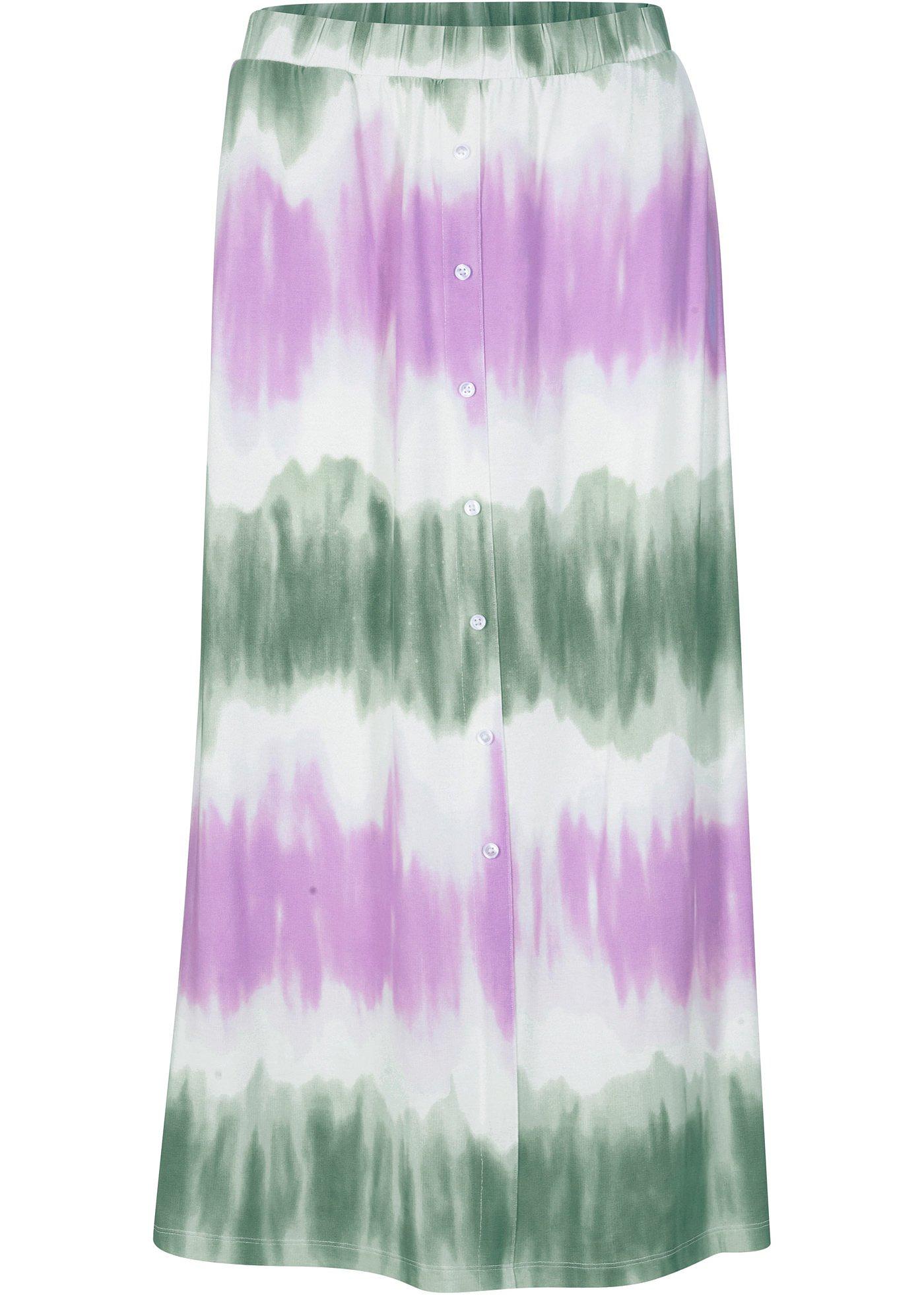 Jupe en jersey avec effet batik en viscose durable